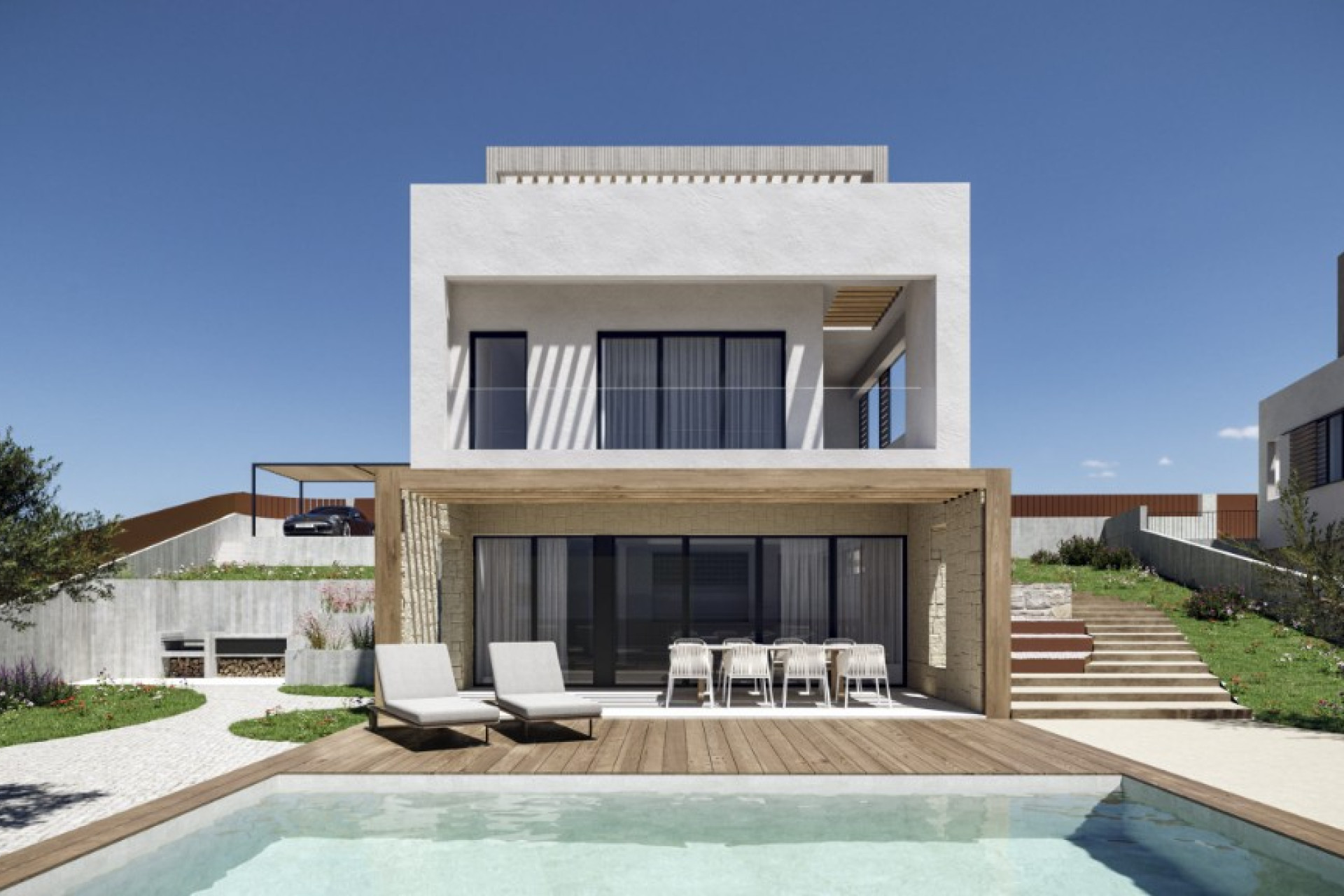 Nieuwbouw woningen - 3. Halfvrijstaand huis - Finestrat - Costa Blanca Noord