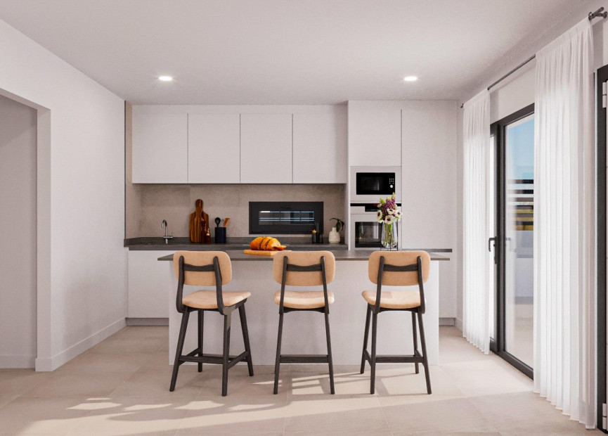 Nieuwbouw woningen - 3. Halfvrijstaand huis - Fuente Alamo de Murcia - Costa Calida