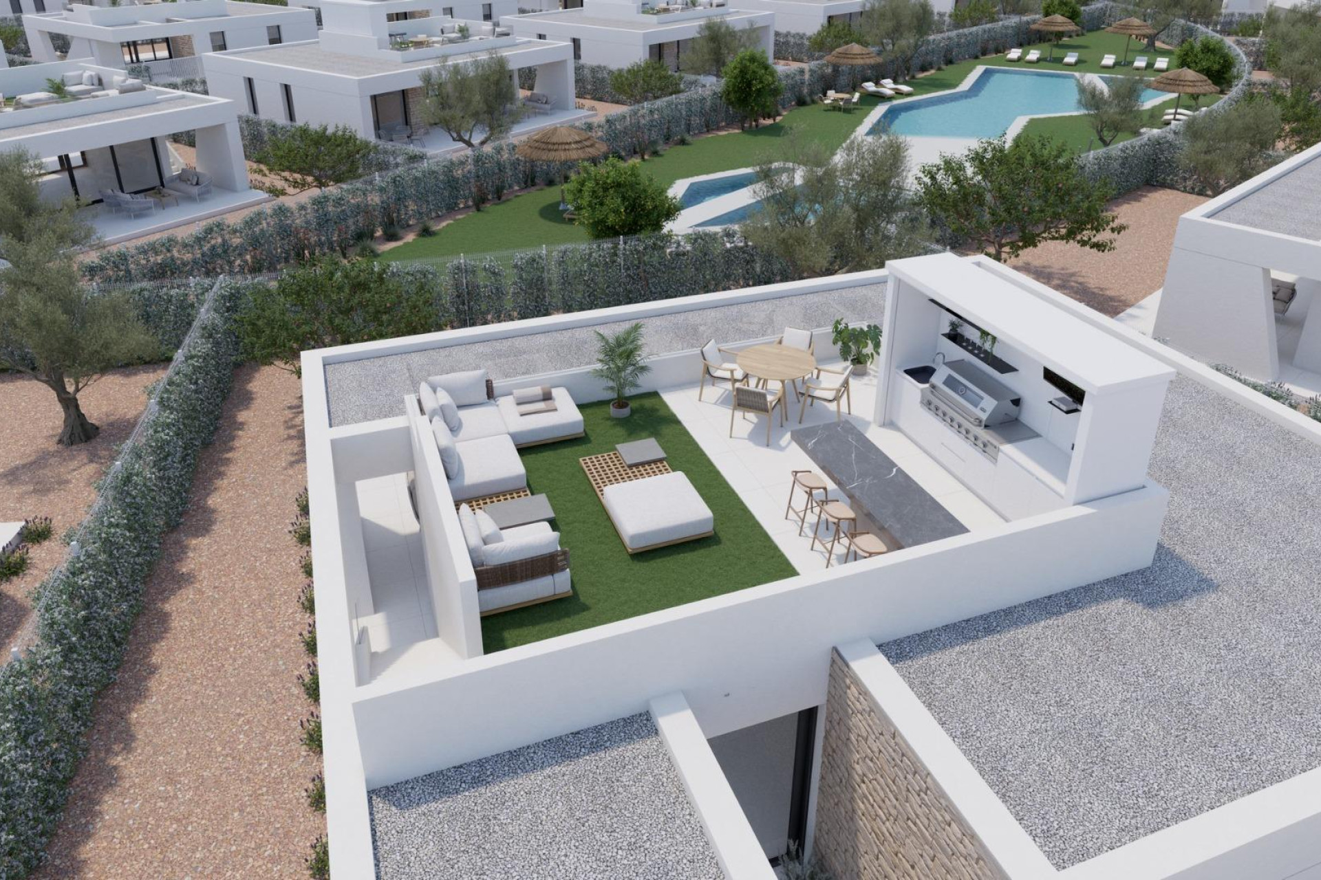 Nieuwbouw woningen - 3. Halfvrijstaand huis - Fuente Alamo de Murcia - Costa Calida