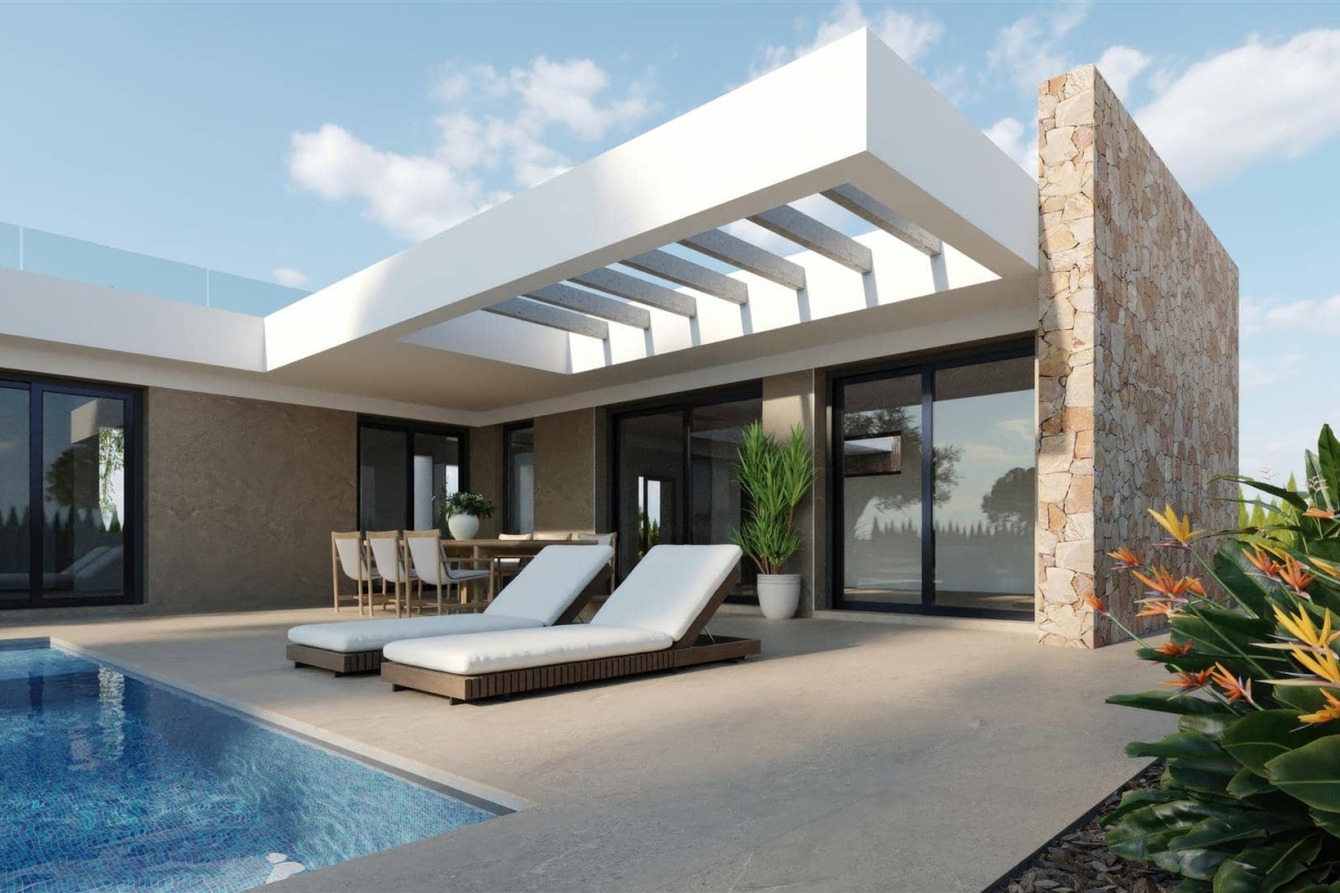 Nieuwbouw woningen - 3. Halfvrijstaand huis - Hacienda Riquelme Golf Resort - Costa Calida