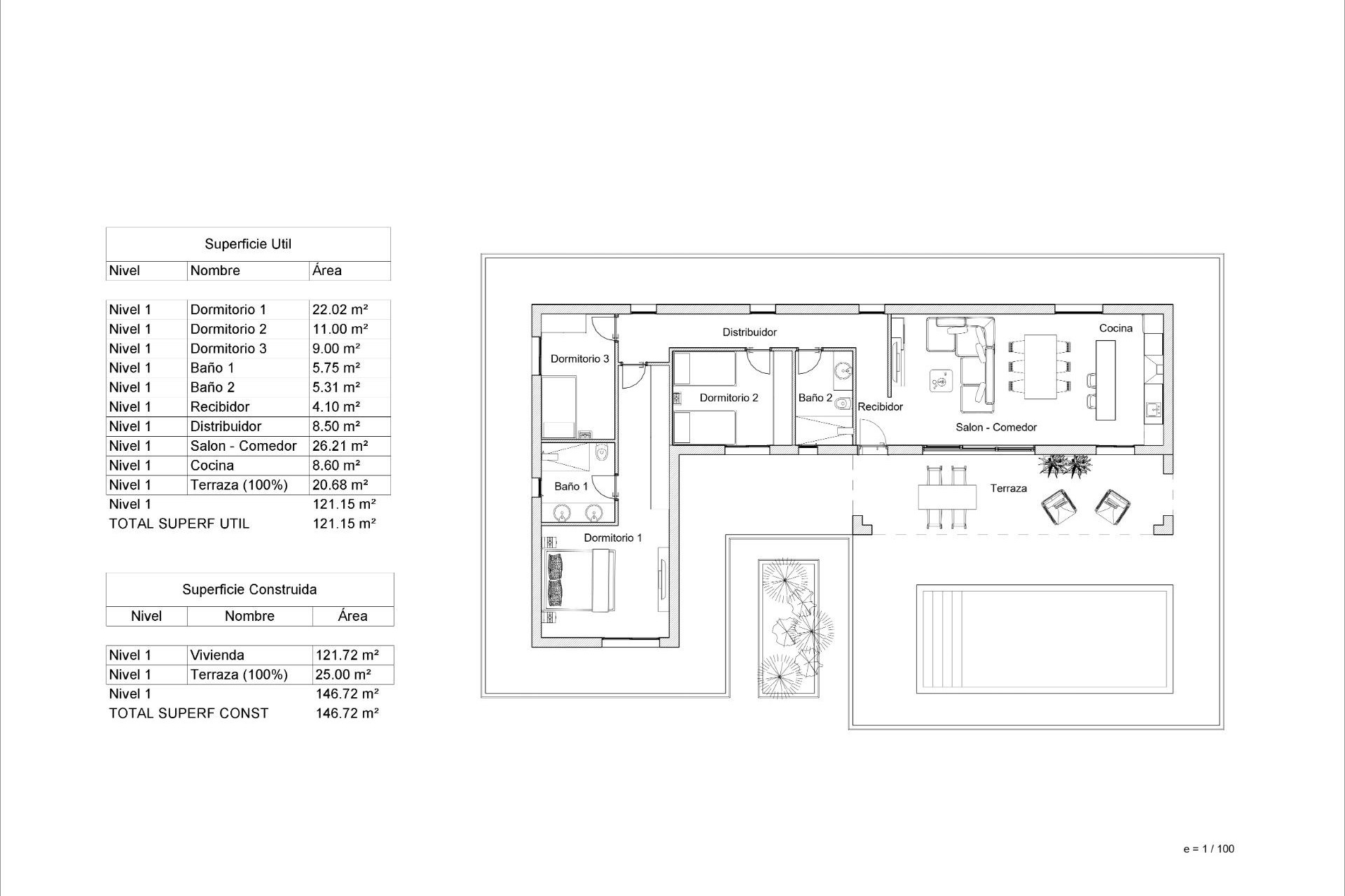 Nieuwbouw woningen - 3. Halfvrijstaand huis - La Romana - Costa Blanca Noord