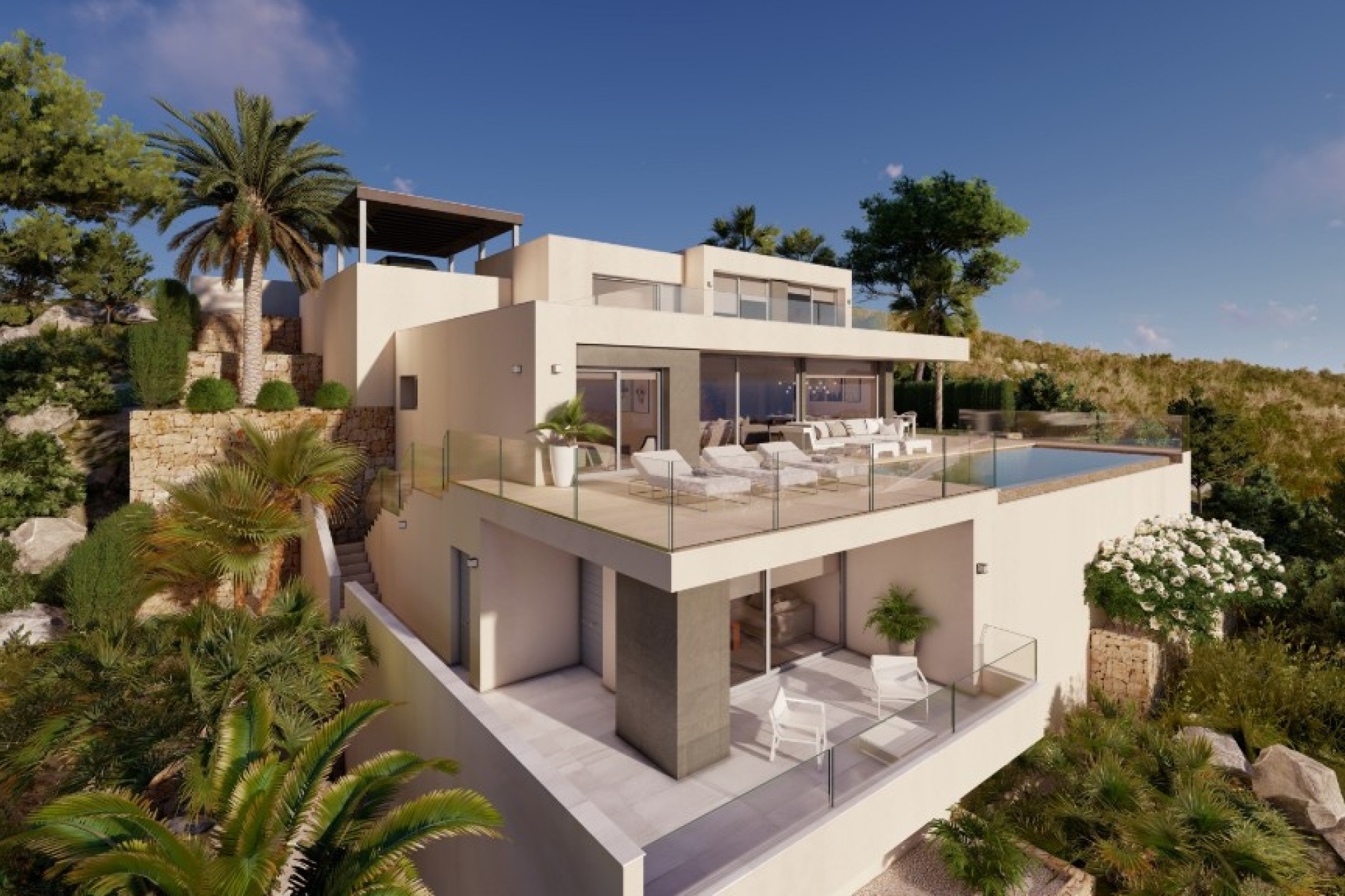 Nieuwbouw woningen - 3. Halfvrijstaand huis - Moraira - Costa Blanca Noord