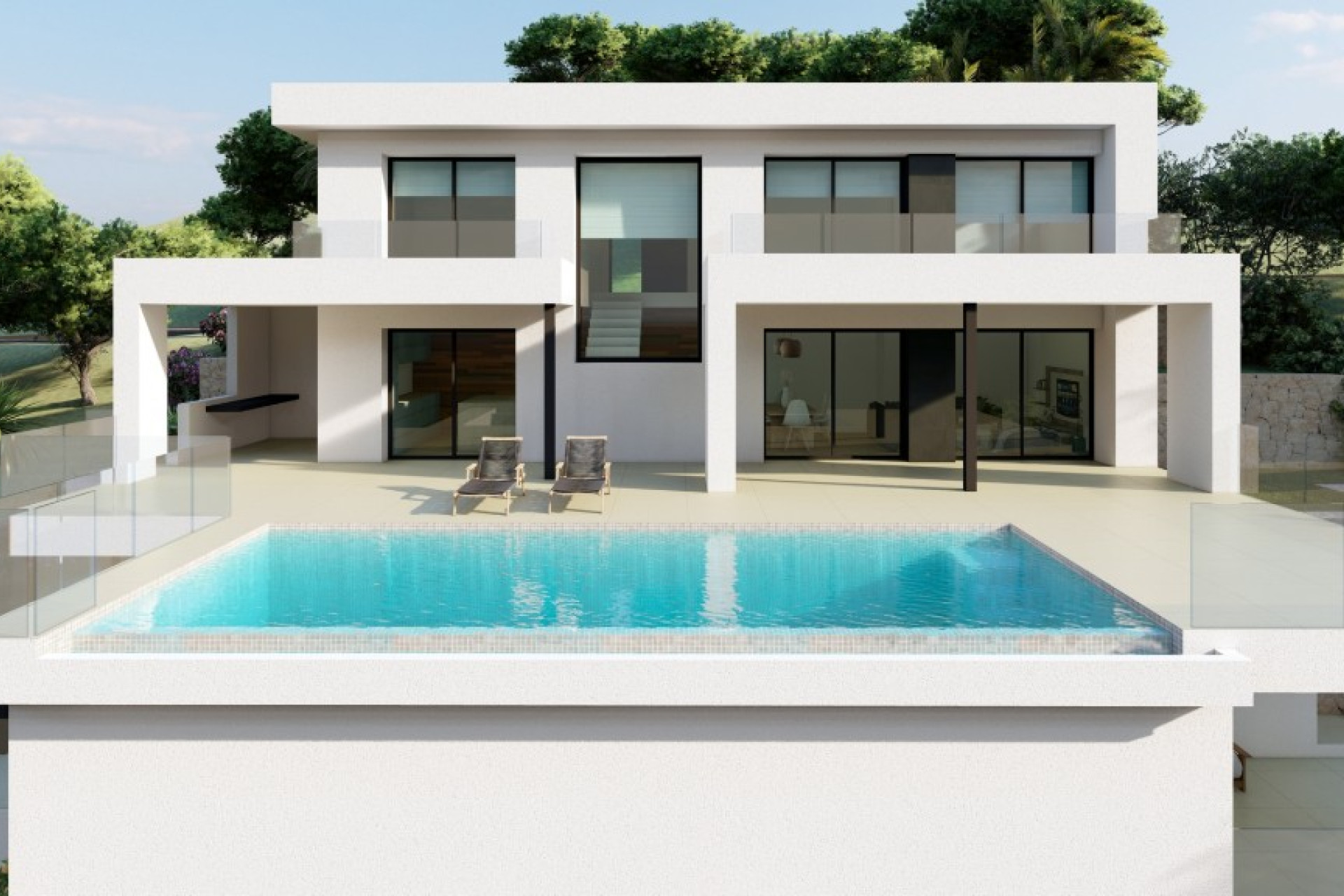 Nieuwbouw woningen - 3. Halfvrijstaand huis - Moraira - Costa Blanca Noord