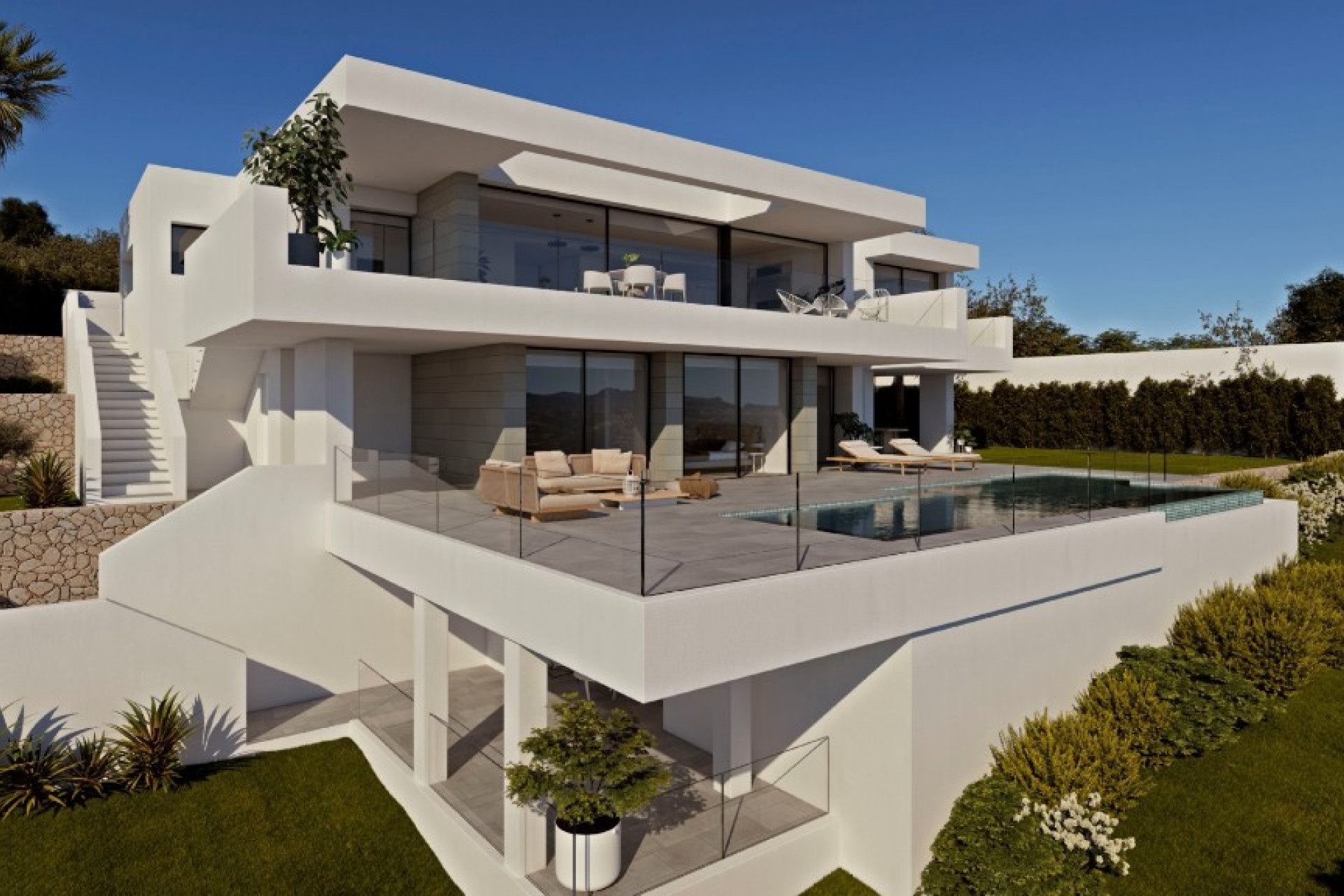 Nieuwbouw woningen - 3. Halfvrijstaand huis - Moraira - Costa Blanca Noord
