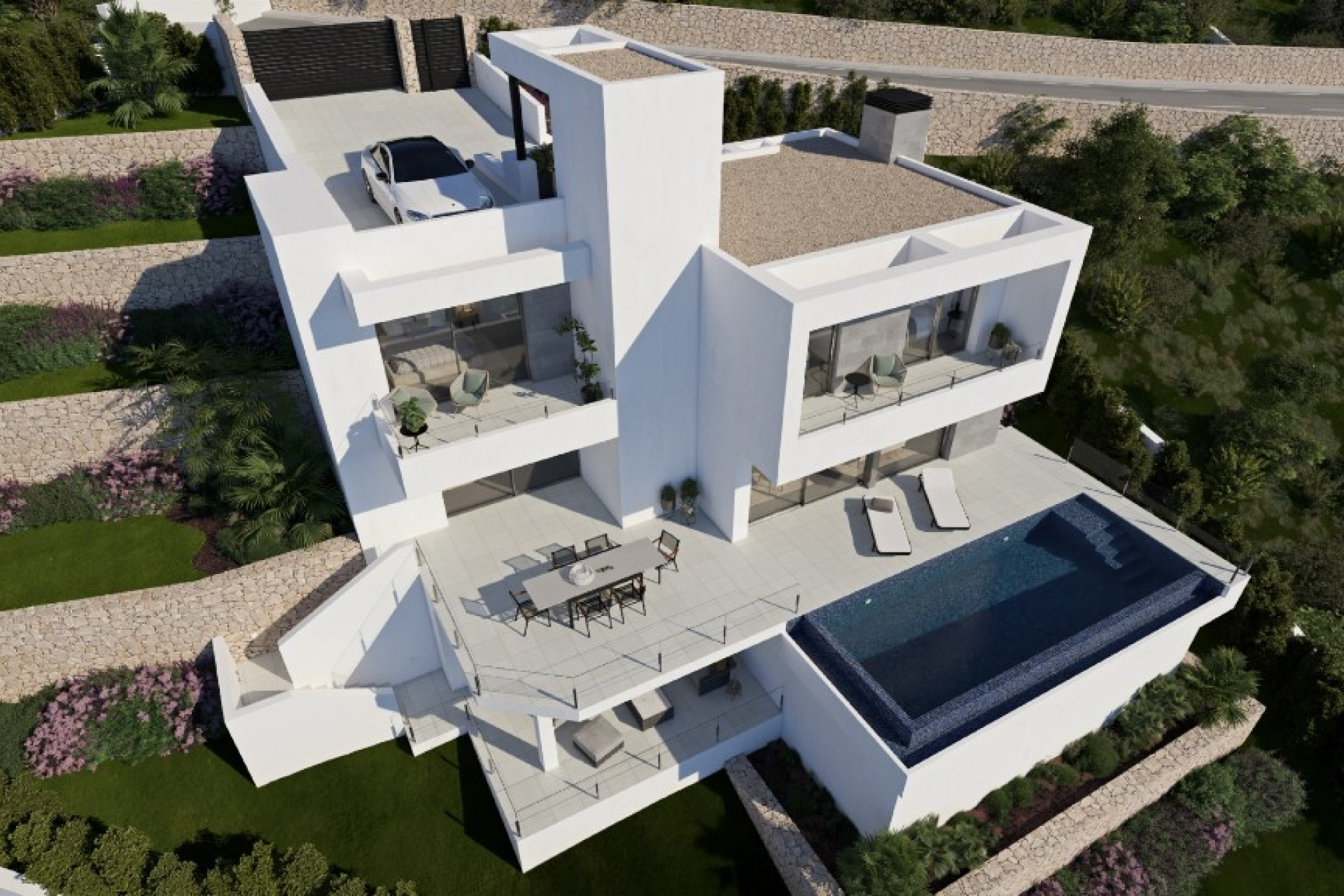 Nieuwbouw woningen - 3. Halfvrijstaand huis - Moraira - Costa Blanca Noord