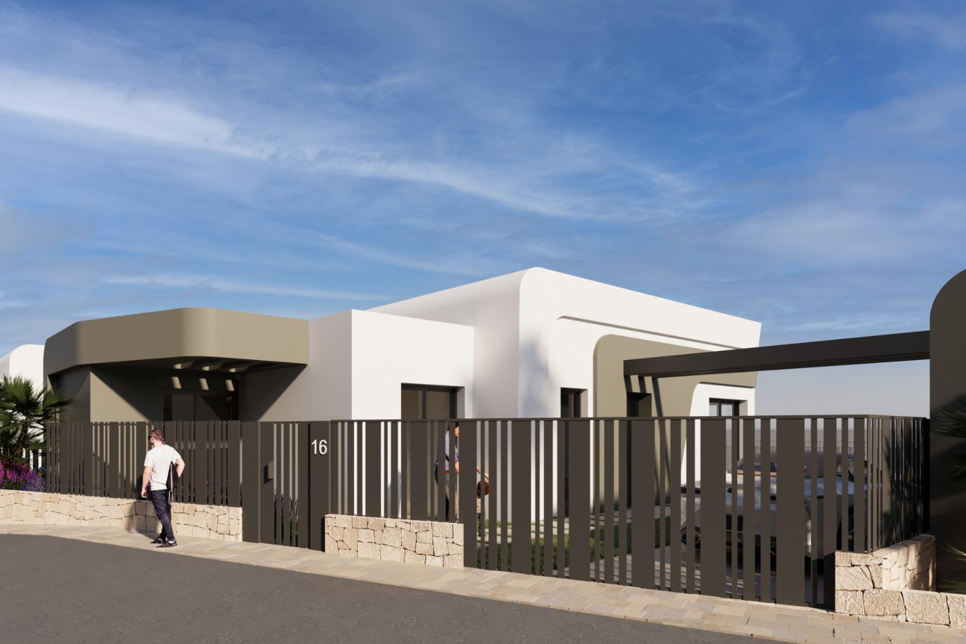 Nieuwbouw woningen - 3. Halfvrijstaand huis - Mutxamel - Costa Blanca Noord