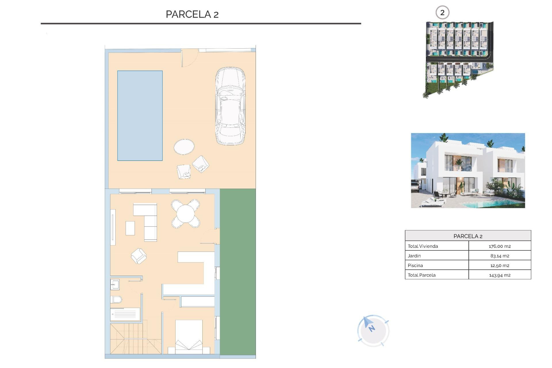 Nieuwbouw woningen - 3. Halfvrijstaand huis - Orihuela Costa - Costa Blanca Zuid