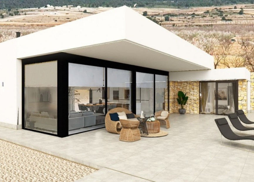 Nieuwbouw woningen - 3. Halfvrijstaand huis - Pinoso - Costa Blanca Noord