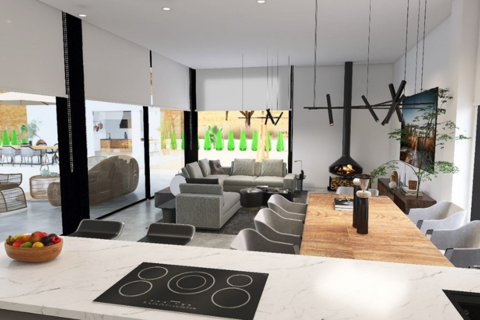 Nieuwbouw woningen - 3. Halfvrijstaand huis - Pinoso - Costa Blanca Noord