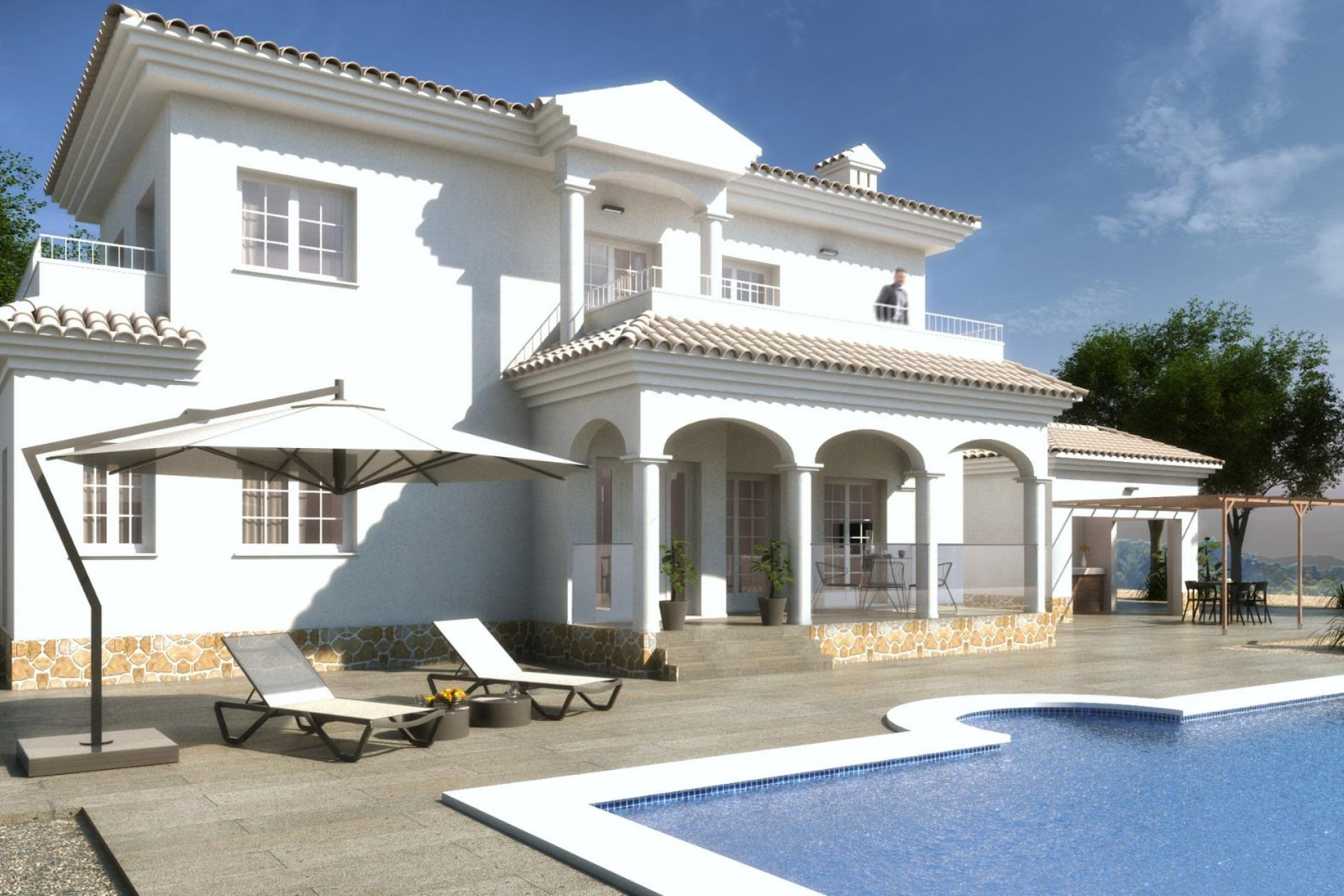 Nieuwbouw woningen - 3. Halfvrijstaand huis - Pinoso - Costa Blanca Noord