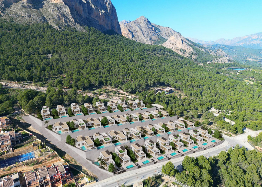 Nieuwbouw woningen - 3. Halfvrijstaand huis - Polop - Costa Blanca Noord