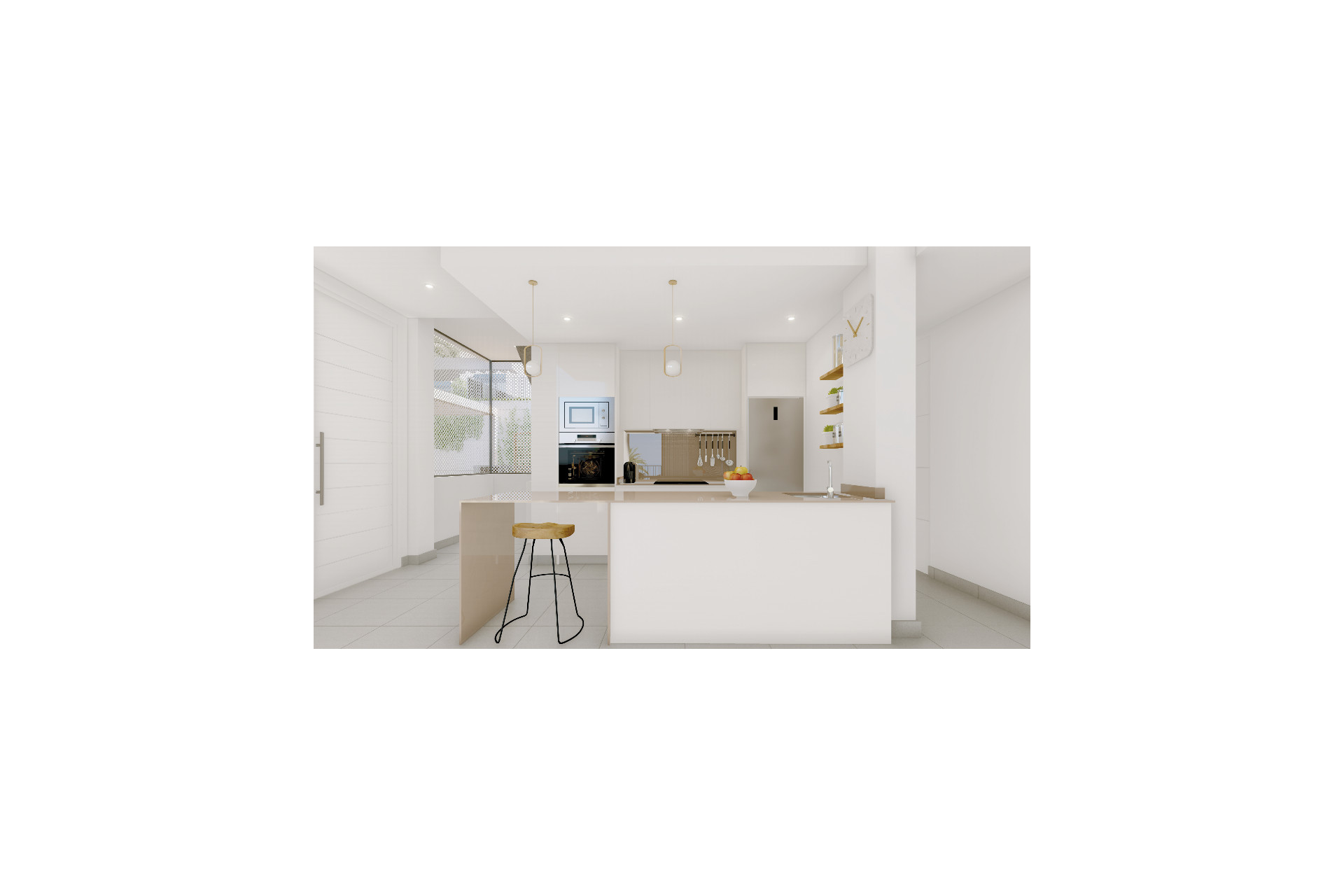 Nieuwbouw woningen - 3. Halfvrijstaand huis - Polop - Costa Blanca Noord