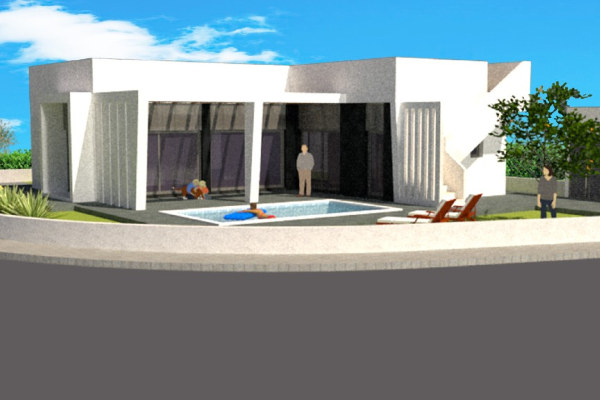 Nieuwbouw woningen - 3. Halfvrijstaand huis - Polop - Costa Blanca Noord
