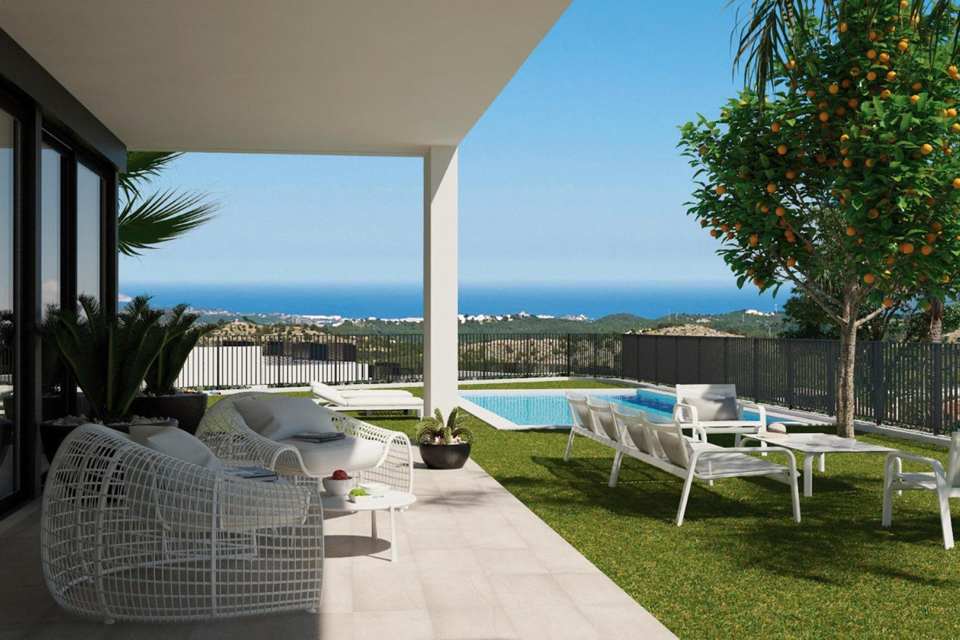 Nieuwbouw woningen - 3. Halfvrijstaand huis - Polop - Costa Blanca Zuid