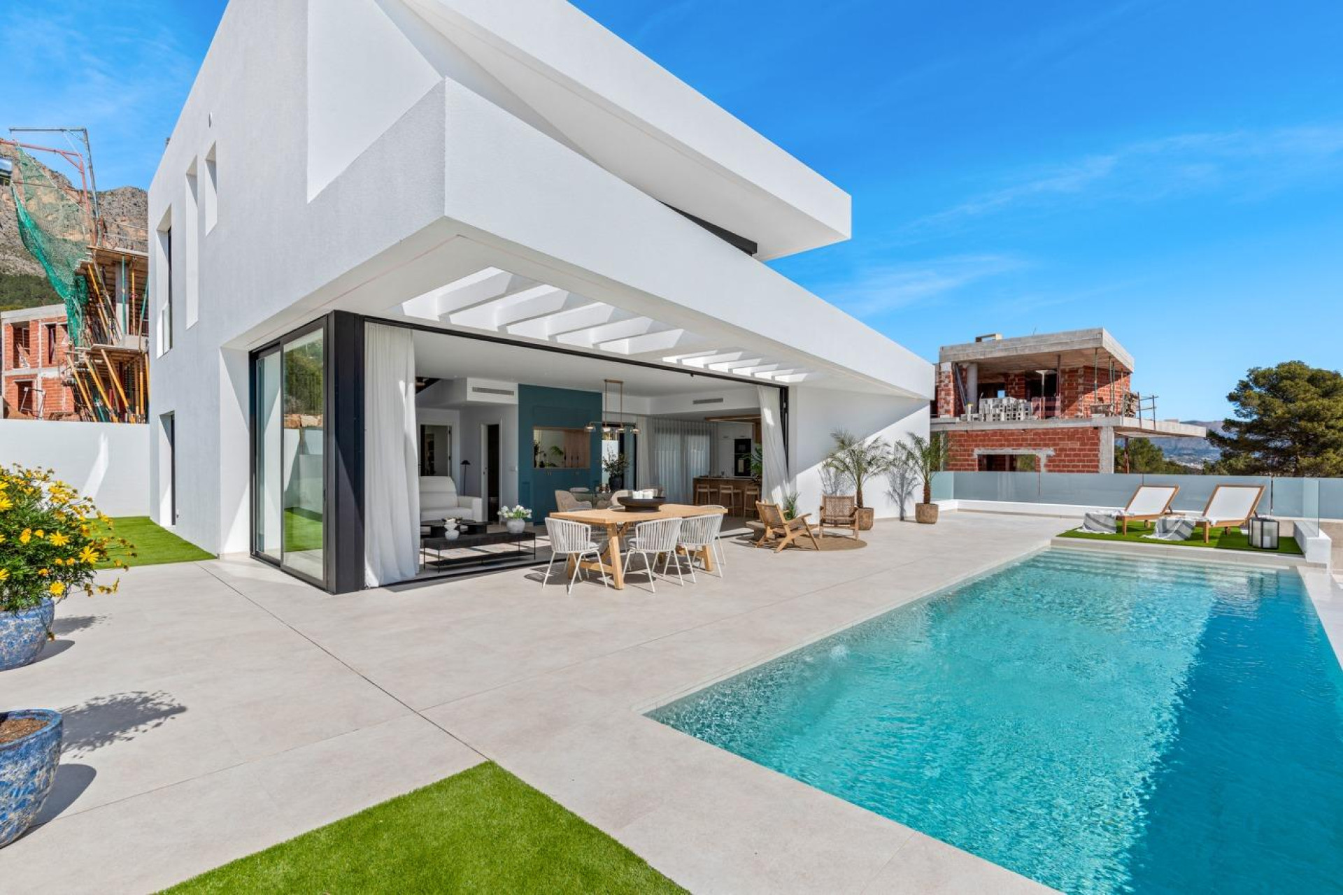 Nieuwbouw woningen - 3. Halfvrijstaand huis - Polop - Costa Blanca Zuid