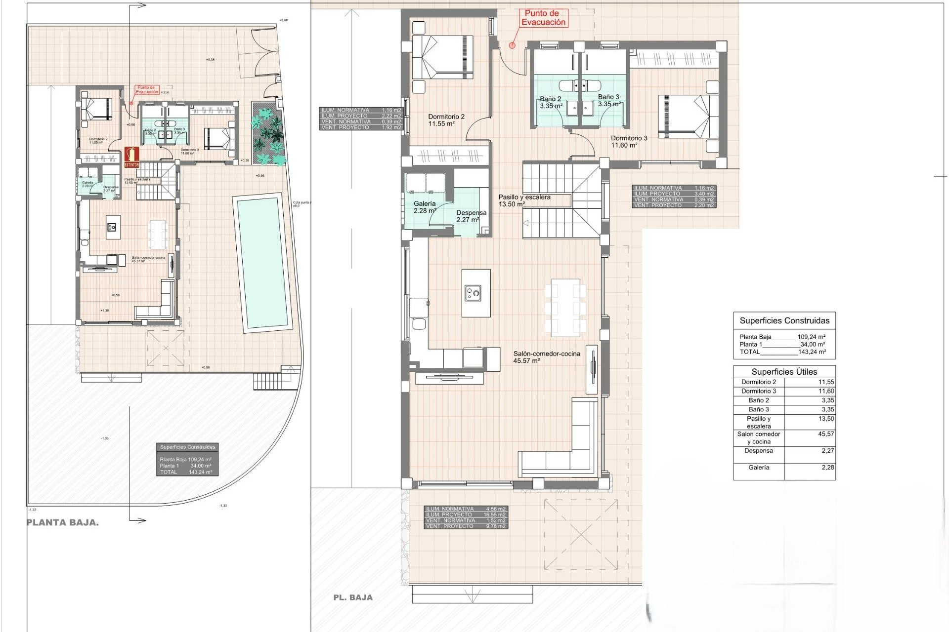 Nieuwbouw woningen - 3. Halfvrijstaand huis - San Fulgencio - Costa Blanca Zuid