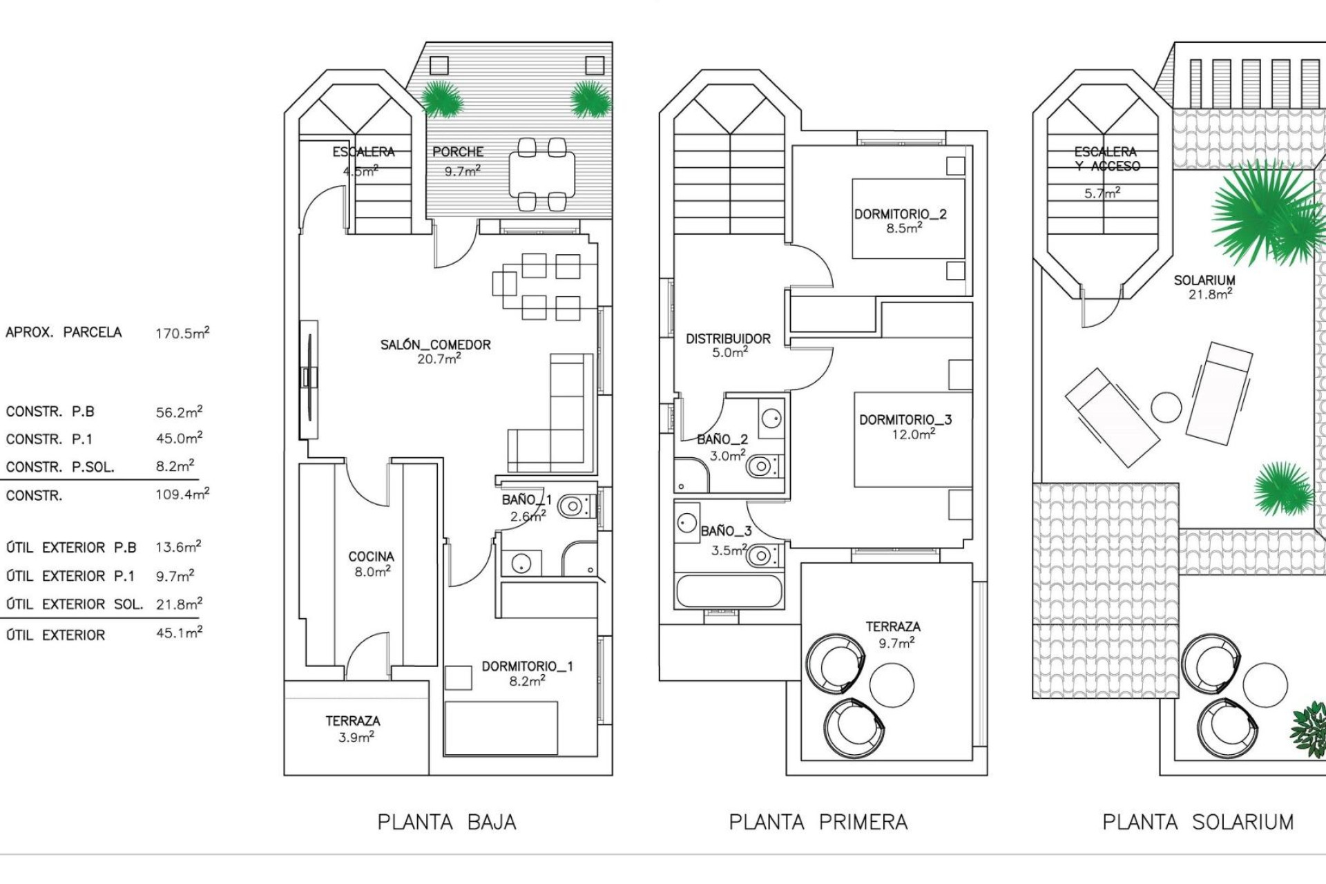 Nieuwbouw woningen - 3. Halfvrijstaand huis - San Fulgencio - Costa Blanca Zuid