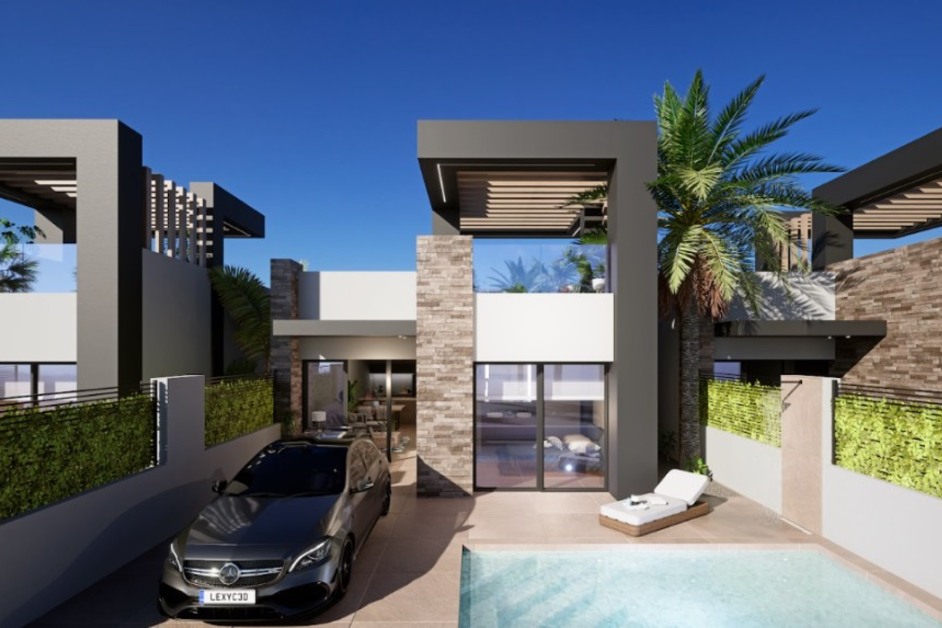 Nieuwbouw woningen - 3. Halfvrijstaand huis - San Fulgencio - Costa Blanca Zuid