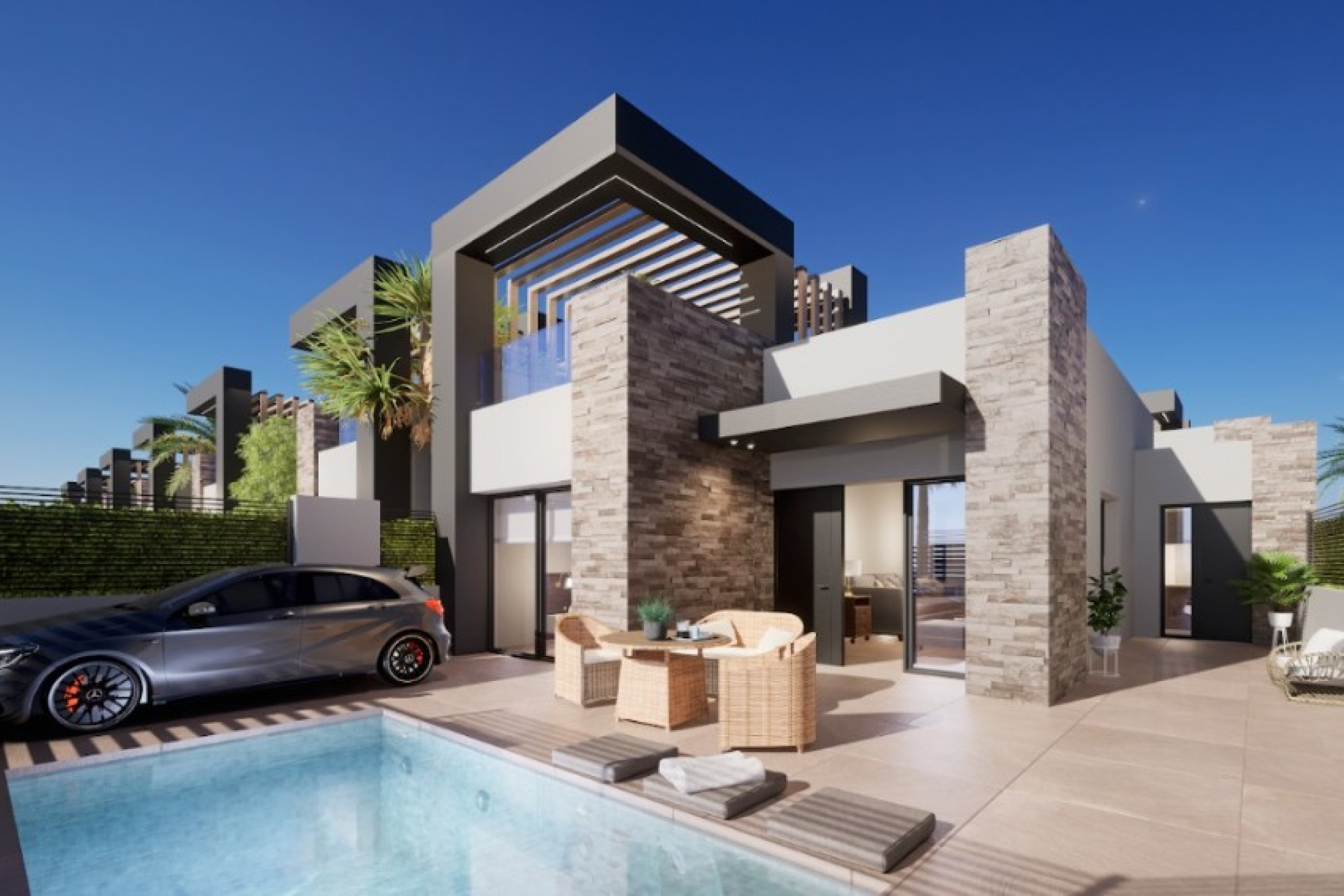 Nieuwbouw woningen - 3. Halfvrijstaand huis - San Fulgencio - Costa Blanca Zuid