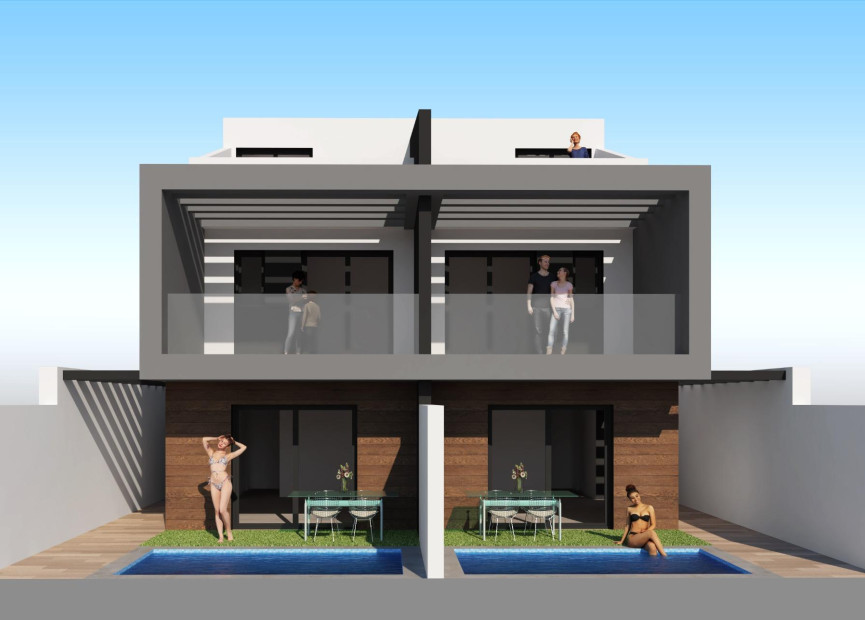 Nieuwbouw woningen - 3. Halfvrijstaand huis - San Javier - Costa Calida