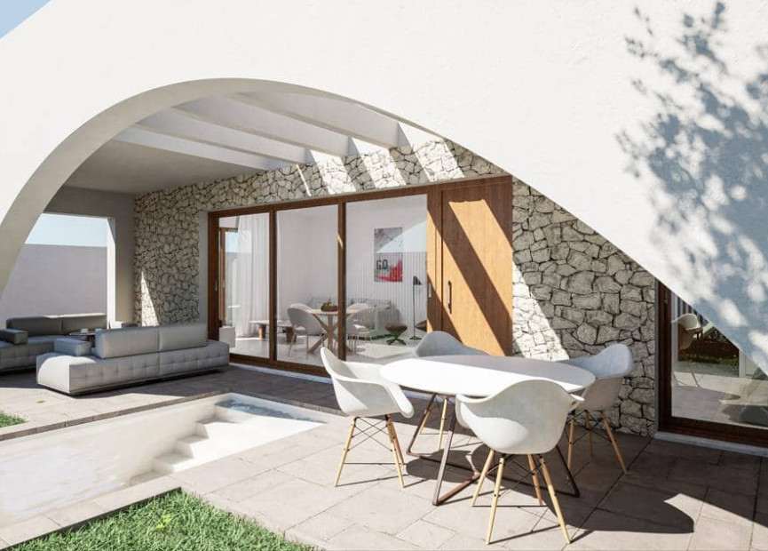 Nieuwbouw woningen - 3. Halfvrijstaand huis - Santiago de Ribera - Costa Calida