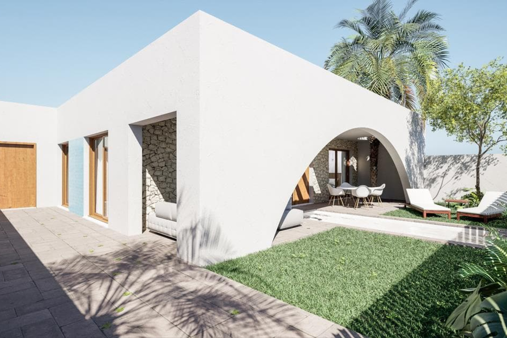 Nieuwbouw woningen - 3. Halfvrijstaand huis - Santiago de Ribera - Costa Calida