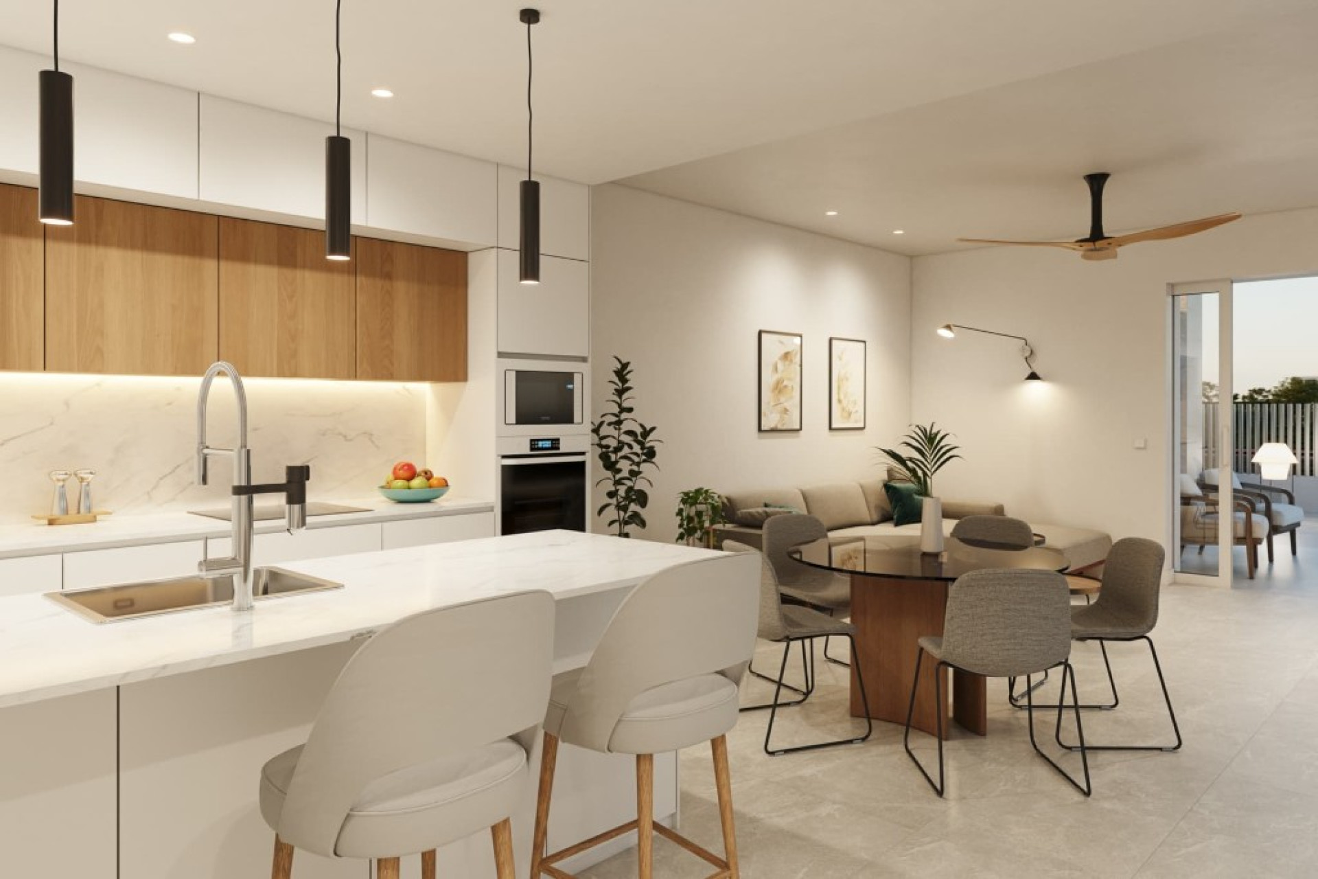 Nieuwbouw woningen - 3. Halfvrijstaand huis - Santiago de Ribera - Costa Calida