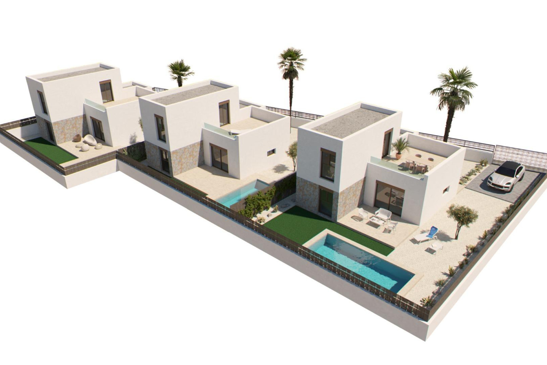 Nieuwbouw woningen - 3. Vrijstaande villa - Algorfa - Costa Blanca Zuid