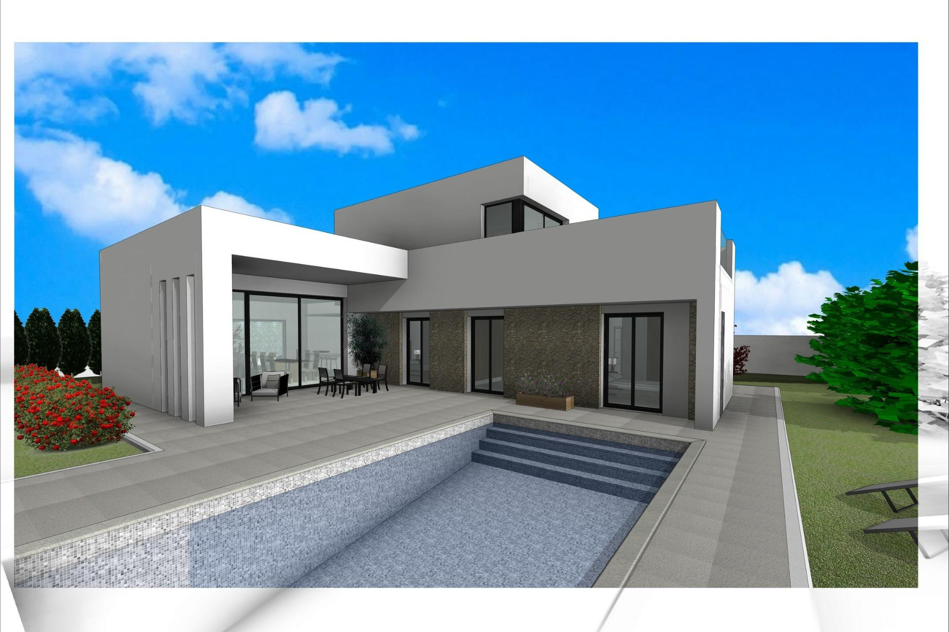 Nieuwbouw woningen - 3. Vrijstaande villa - Aspe - Costa Blanca Noord