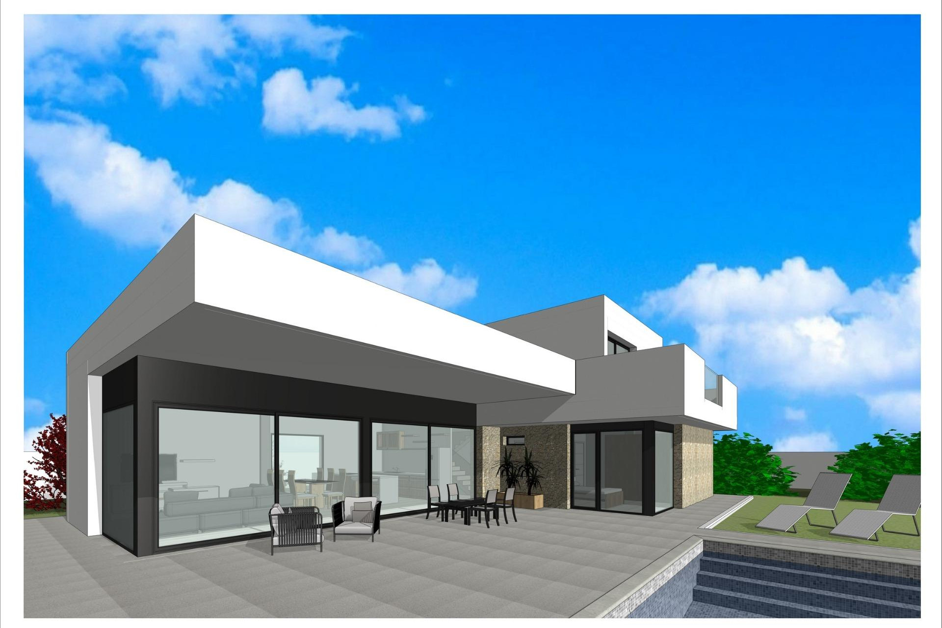 Nieuwbouw woningen - 3. Vrijstaande villa - Aspe - Costa Blanca Noord