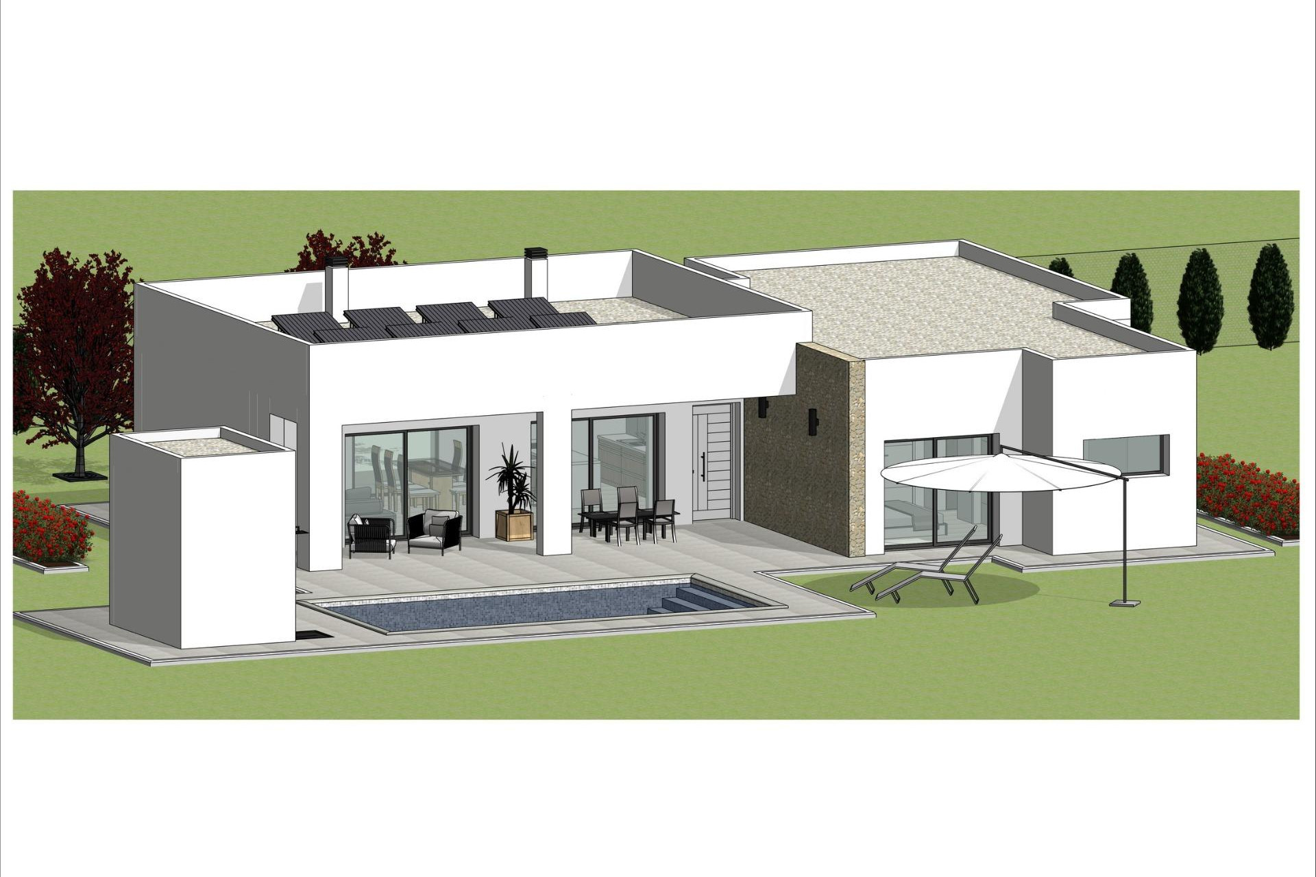 Nieuwbouw woningen - 3. Vrijstaande villa - Aspe - Costa Blanca Noord