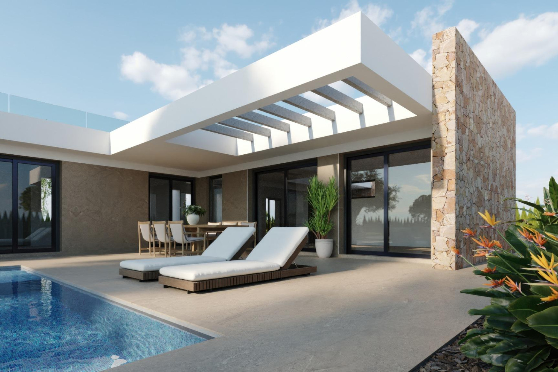 Nieuwbouw woningen - 3. Vrijstaande villa - Fuente Alamo de Murcia - Costa Calida