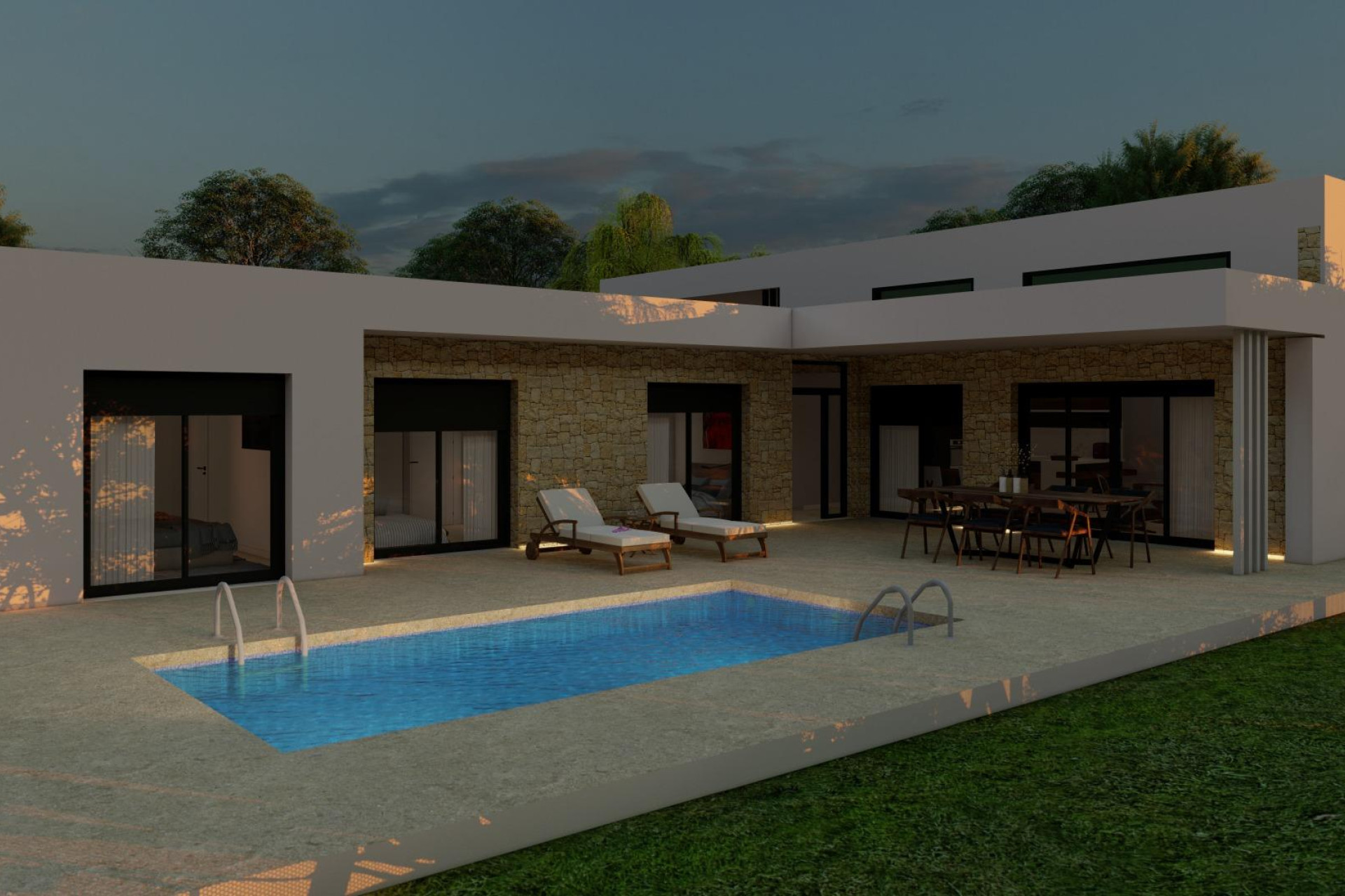 Nieuwbouw woningen - 3. Vrijstaande villa - Pinoso - Costa Blanca Noord