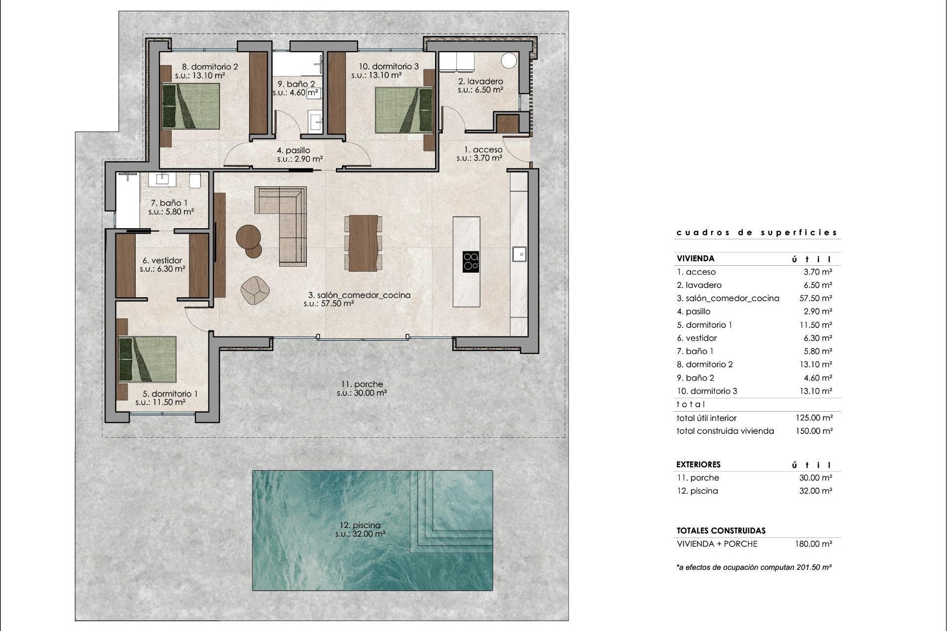 Nieuwbouw woningen - 3. Vrijstaande villa - Pinoso - Costa Blanca Noord
