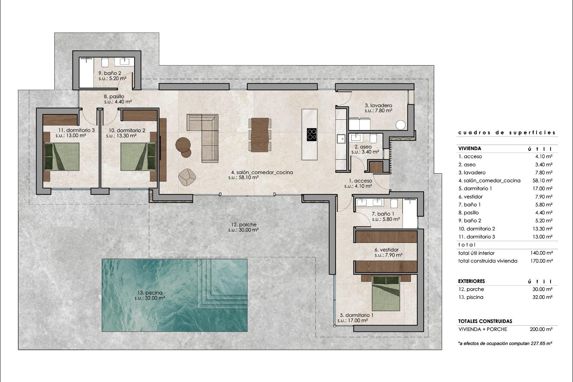 Nieuwbouw woningen - 3. Vrijstaande villa - Pinoso - Costa Blanca Noord