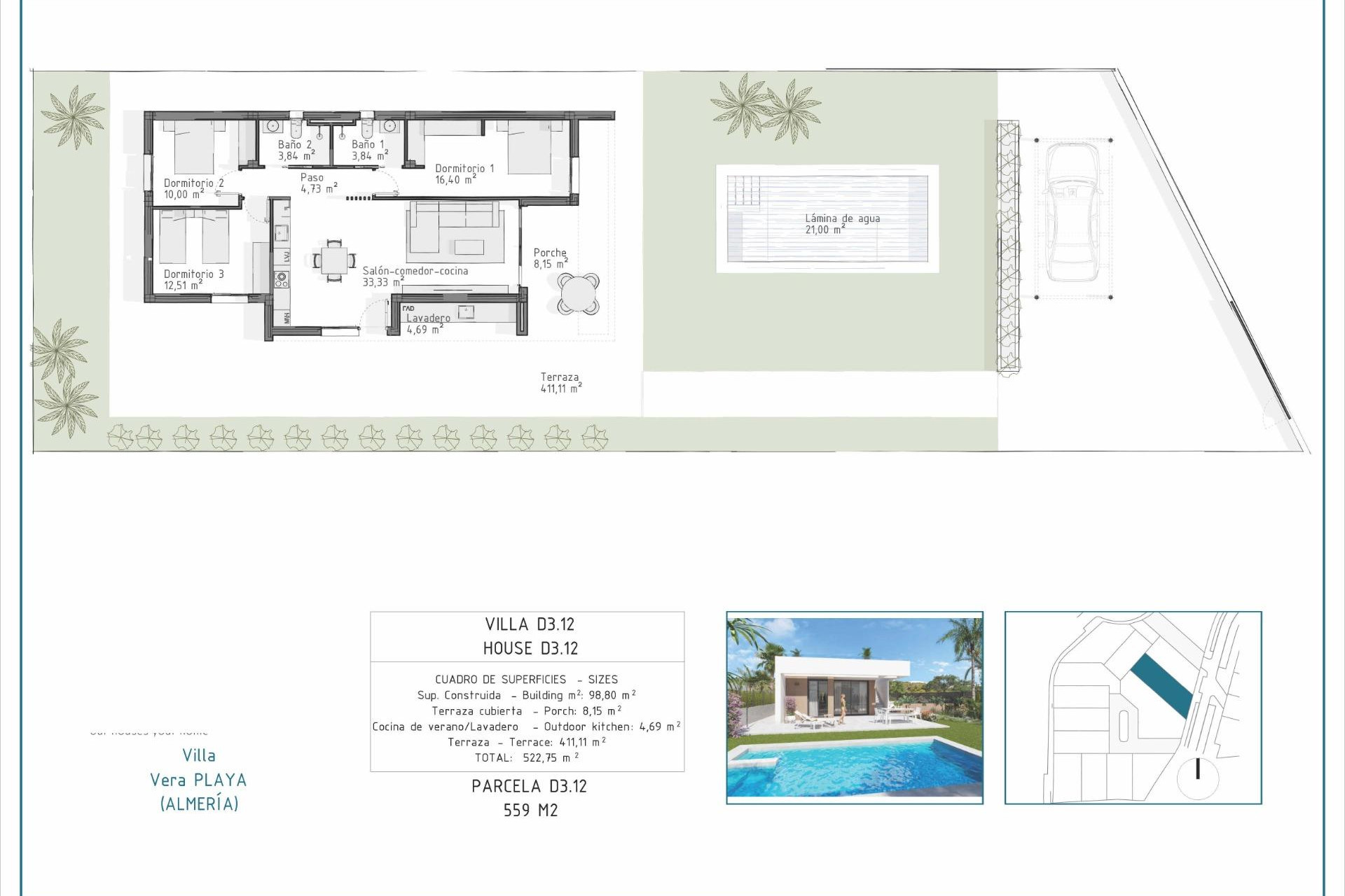 Nieuwbouw woningen - 3. Vrijstaande villa - Vera - Almeria