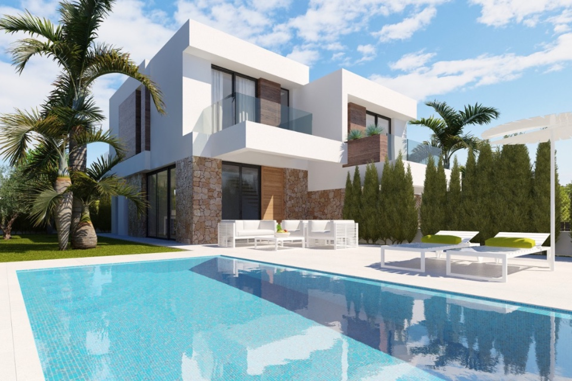 Nieuwbouw woningen - 4. Halfvrijstaande villa - Benidorm - Costa Blanca Noord