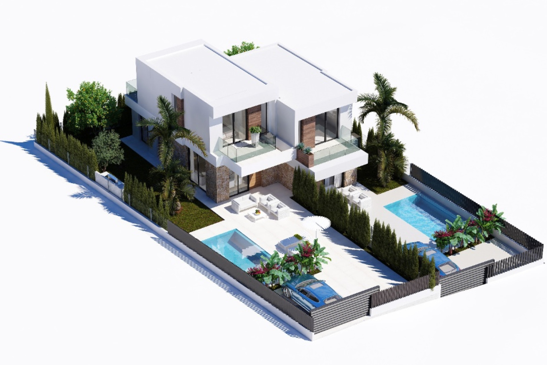 Nieuwbouw woningen - 4. Halfvrijstaande villa - Benidorm - Costa Blanca Noord