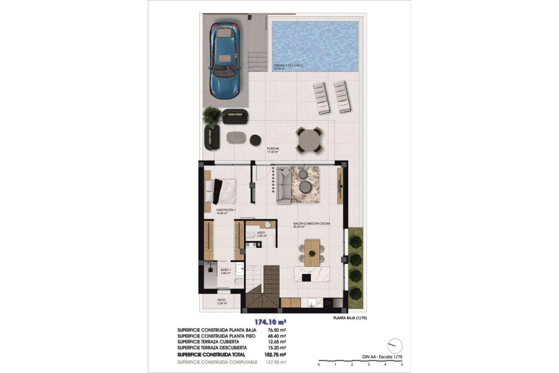 Nieuwbouw woningen - 4. Halfvrijstaande villa - Dolores - Costa Blanca Zuid