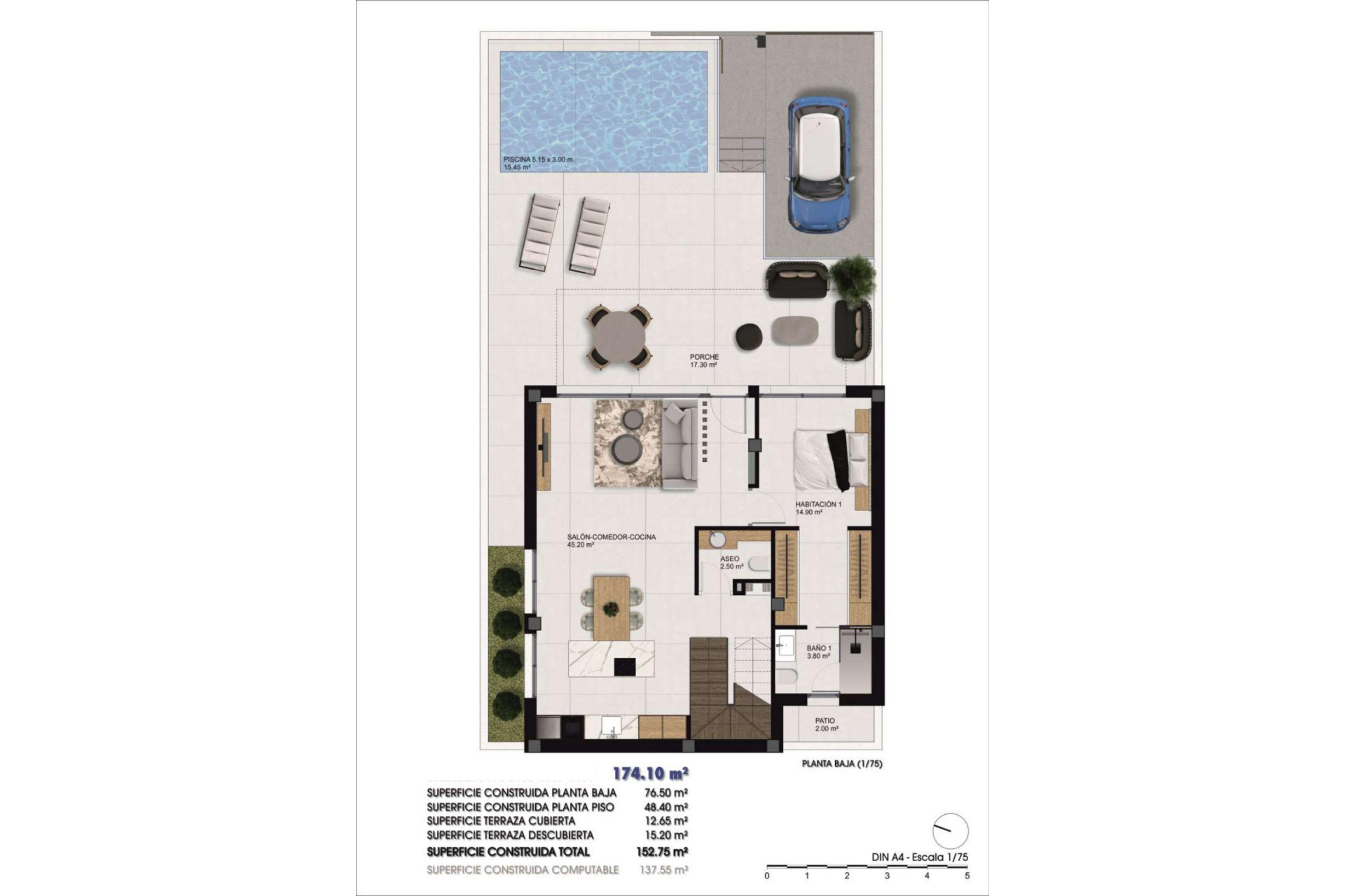 Nieuwbouw woningen - 4. Halfvrijstaande villa - Dolores - Costa Blanca Zuid