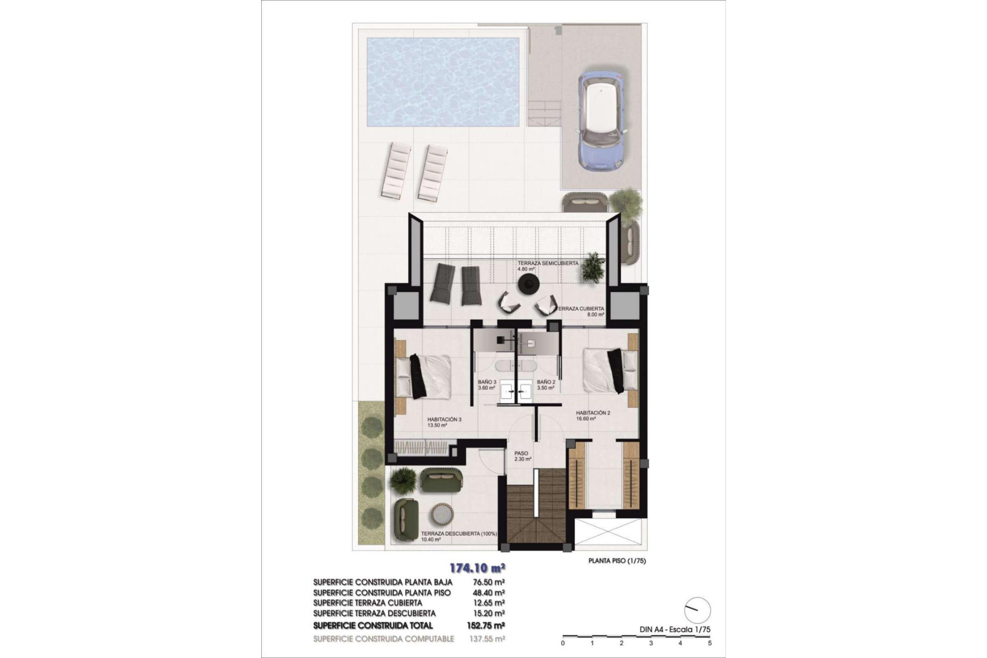 Nieuwbouw woningen - 4. Halfvrijstaande villa - Dolores - Costa Blanca Zuid