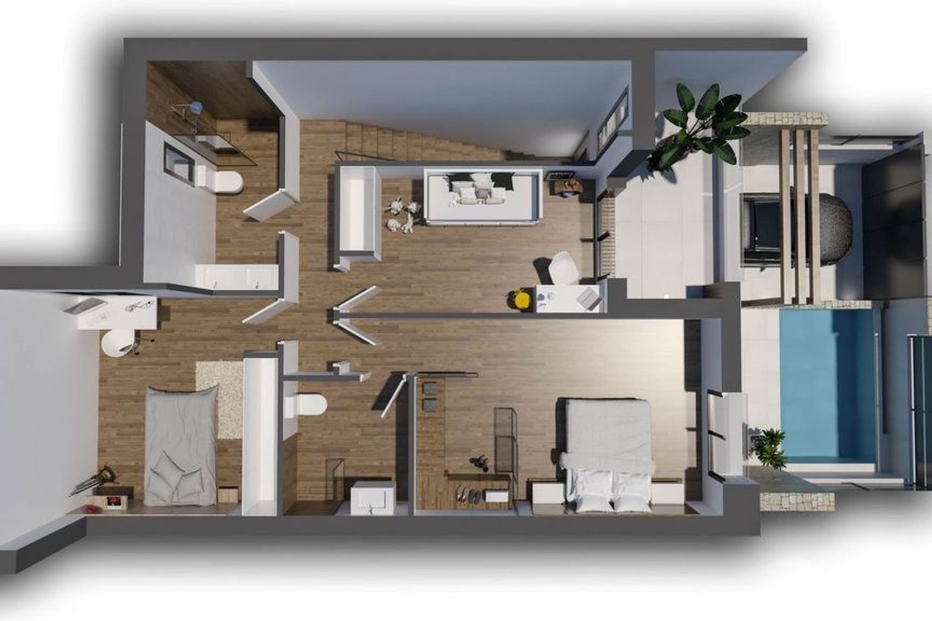 Nieuwbouw woningen - 4. Halfvrijstaande villa - Dolores - Costa Blanca Zuid