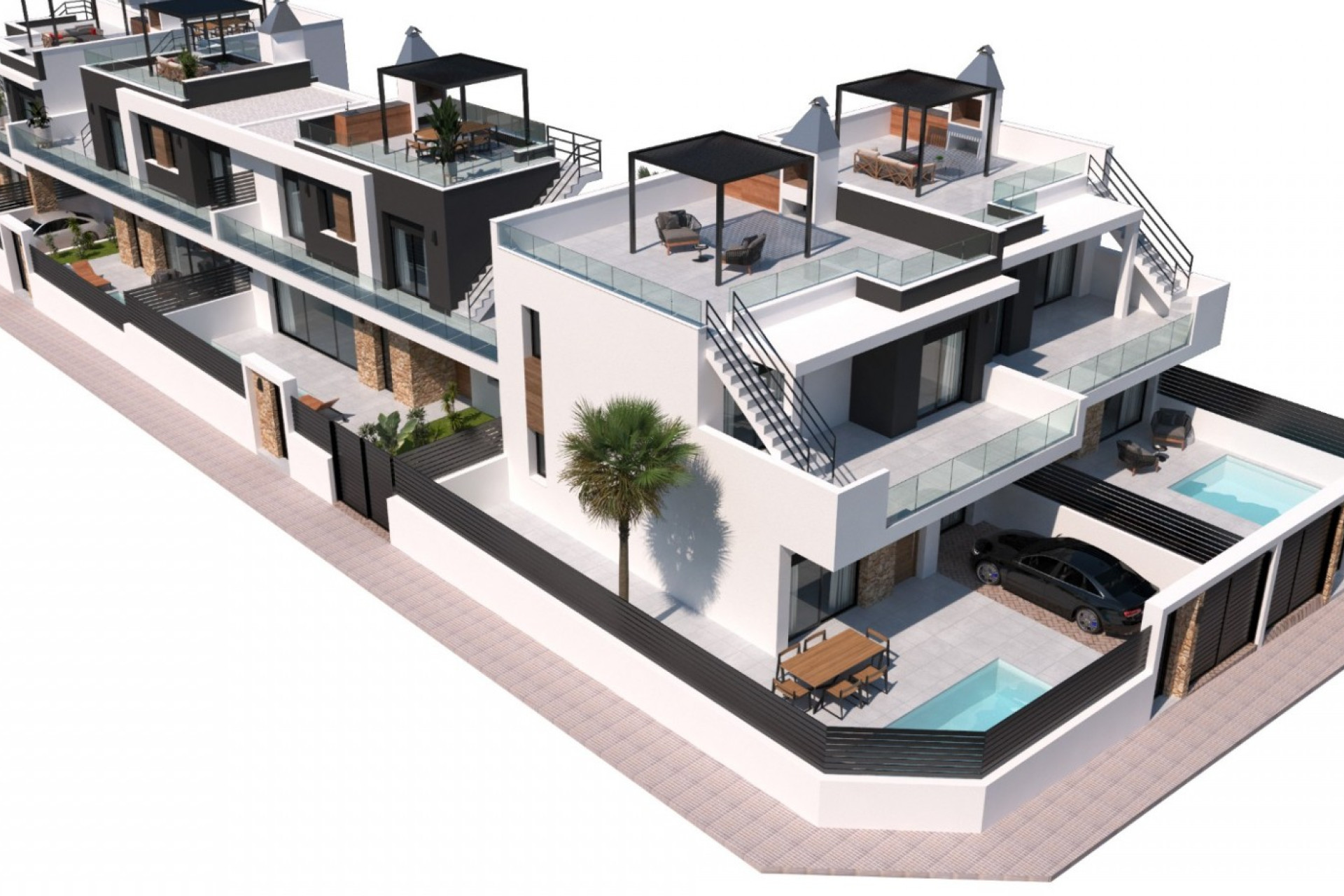 Nieuwbouw woningen - 4. Halfvrijstaande villa - Los Montesinos - Costa Blanca Zuid