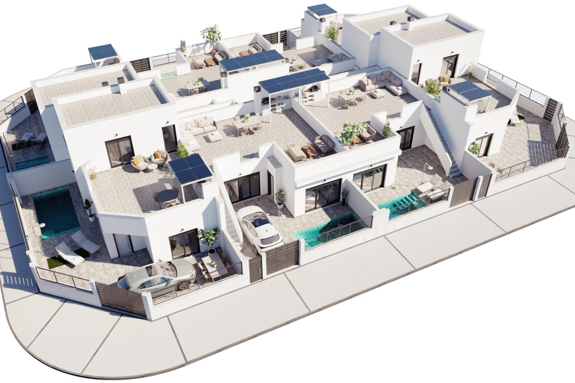 Nieuwbouw woningen - 4. Halfvrijstaande villa - Torre Pacheco - Costa Calida