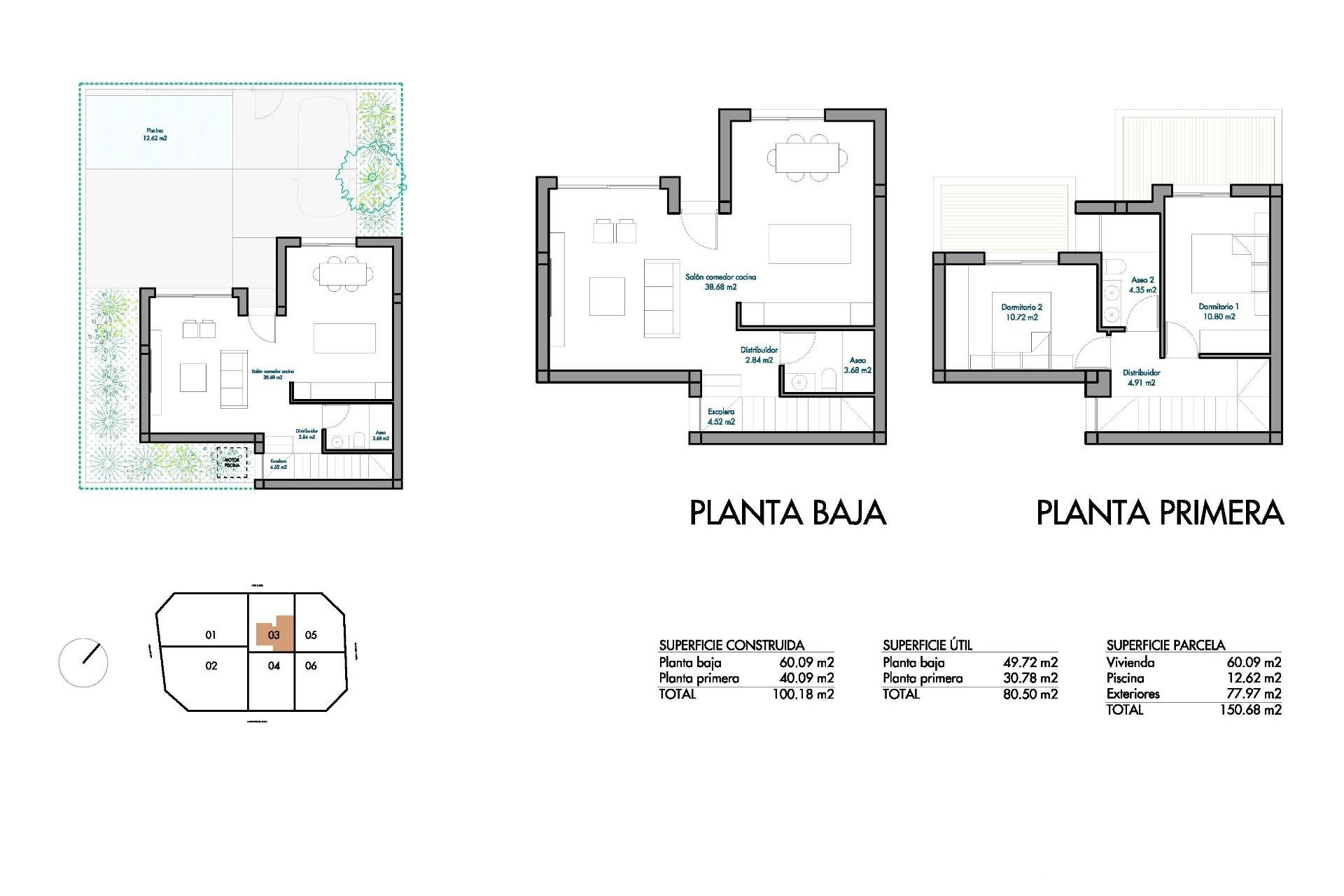 Nieuwbouw woningen - 4. Halfvrijstaande villa - Torre Pacheco - Costa Calida