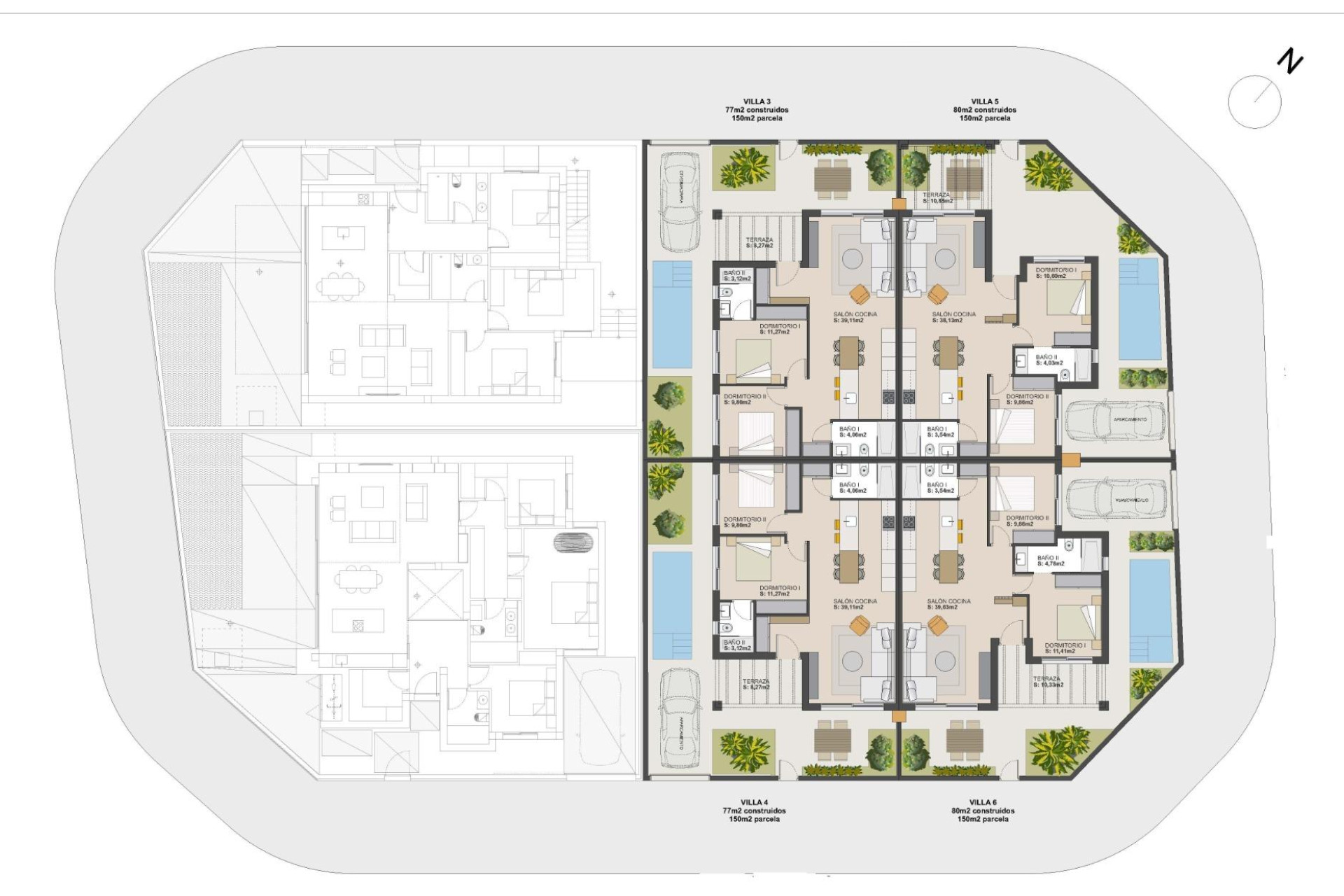 Nieuwbouw woningen - 4. Halfvrijstaande villa - Torre Pacheco - Costa Calida