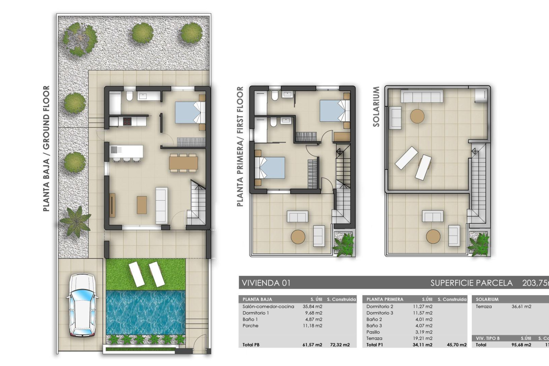 Nieuwbouw Woningen - Villa - Pilar de la Horadada - Polideportivo