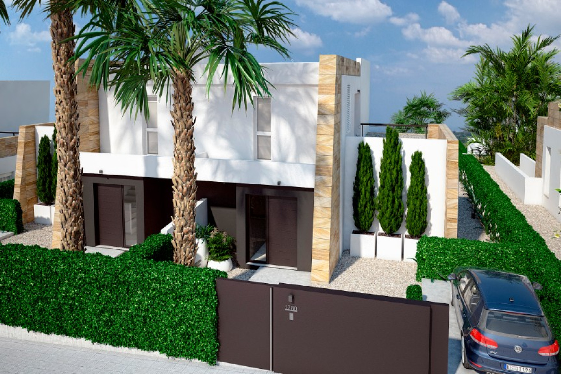 Obra nueva - 2. Chalet adosado - Algorfa - Costa Blanca Sur