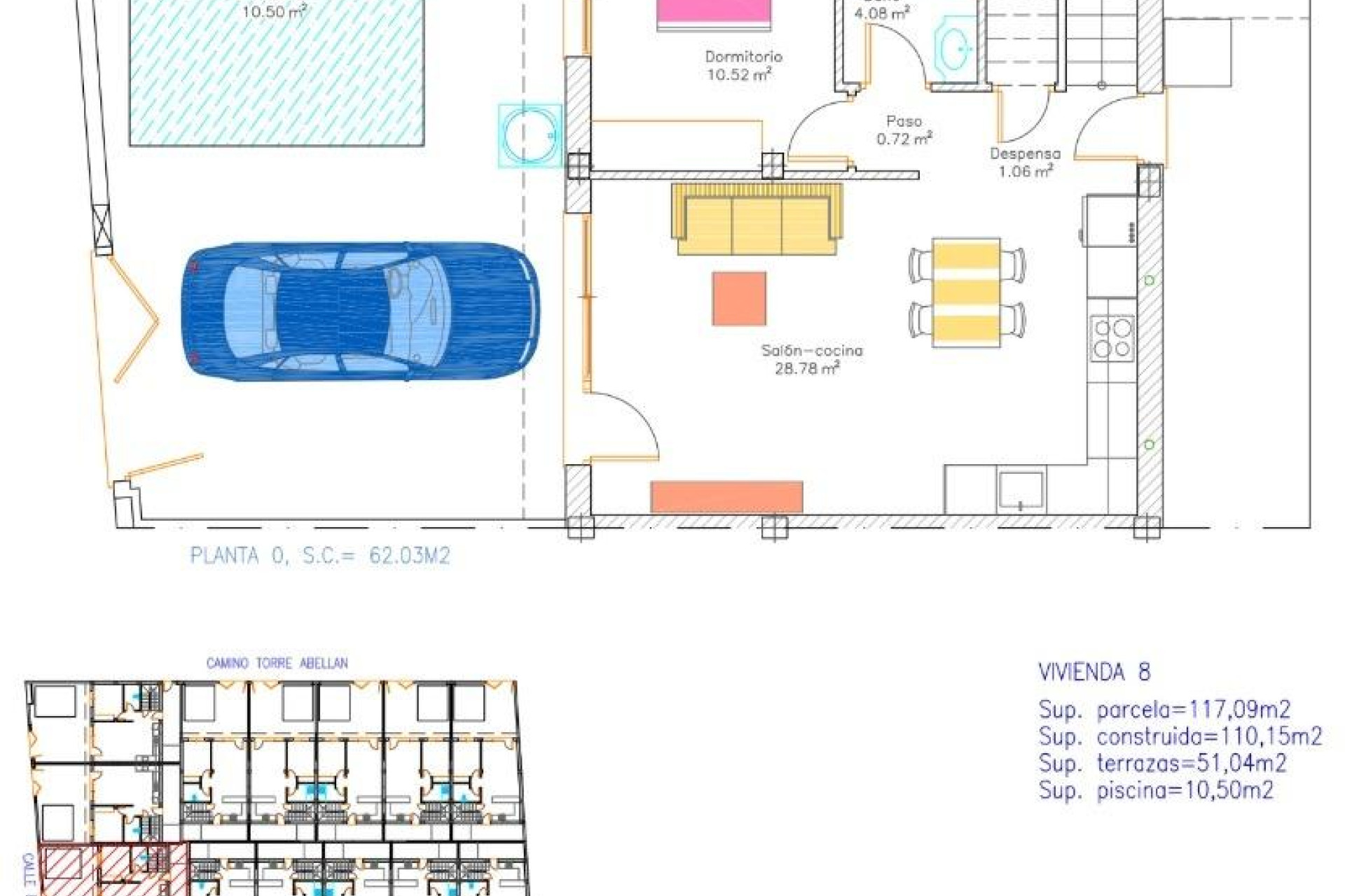 Obra nueva - 2. Chalet adosado - Avileses - Costa Calida