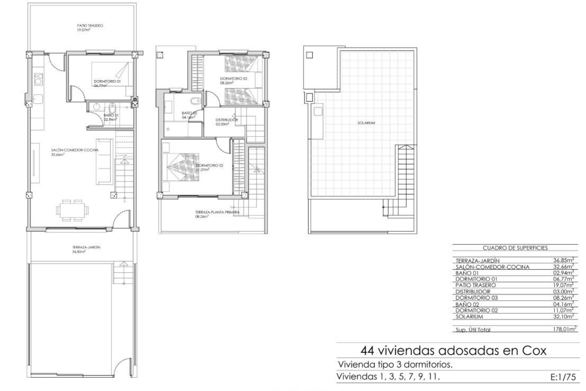 Obra nueva - 2. Chalet adosado - Cox - Costa Blanca Sur